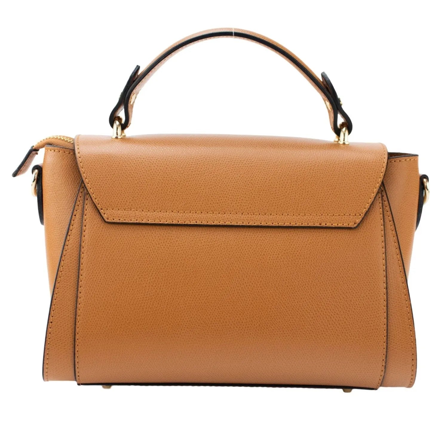 Bolso en Piel Pregato Luna Camel - KimondoShop