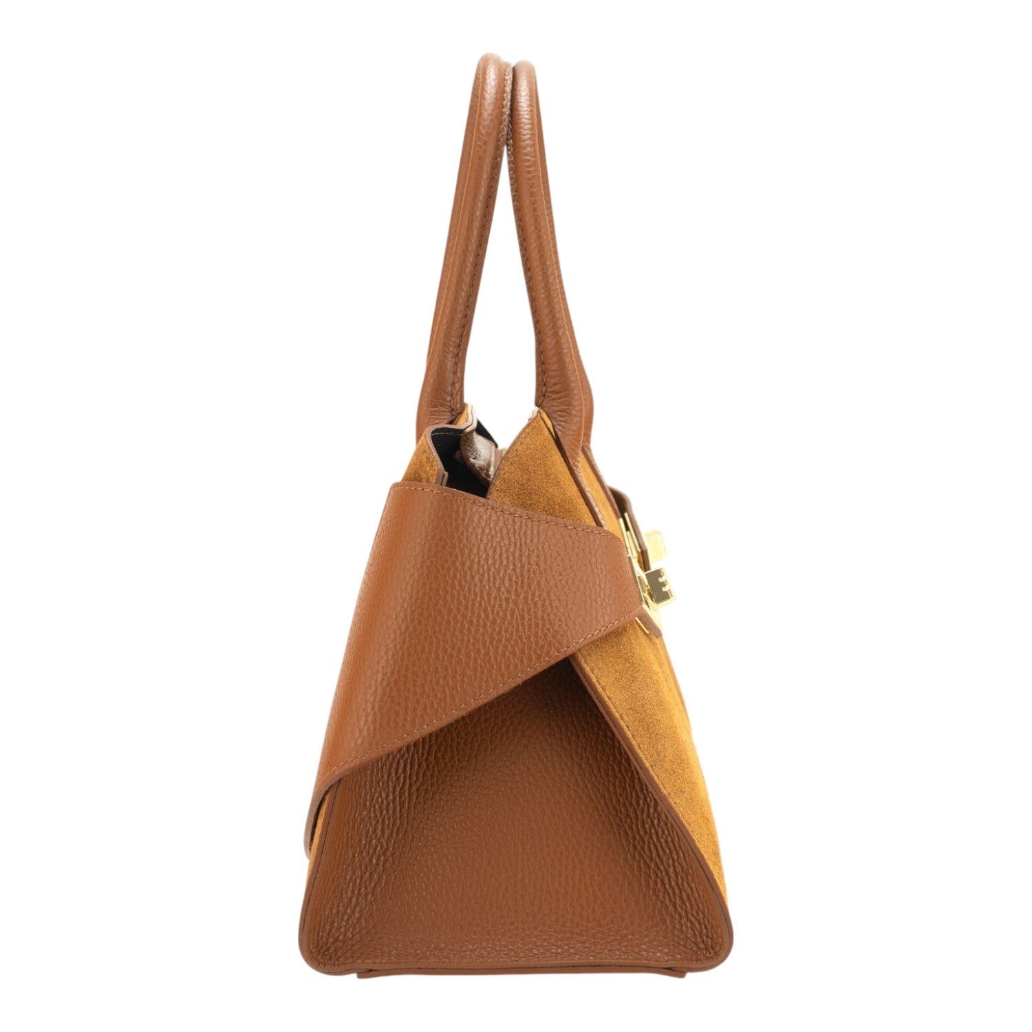 Bolso en piel Pregato Milano Ante Camel - KimondoShop