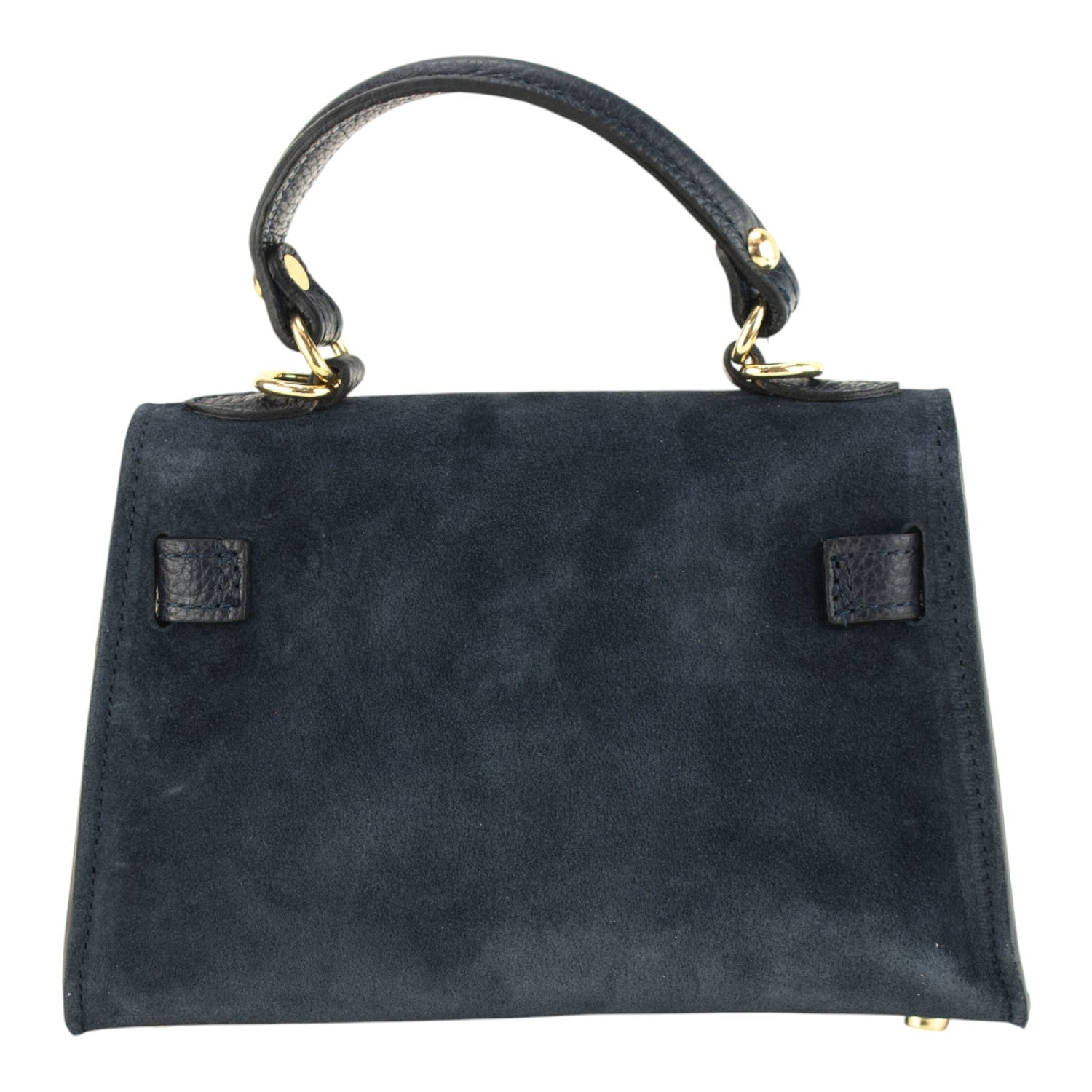 Bolso en Piel Pregato mini Latenza Ante Azul marino - KimondoShop