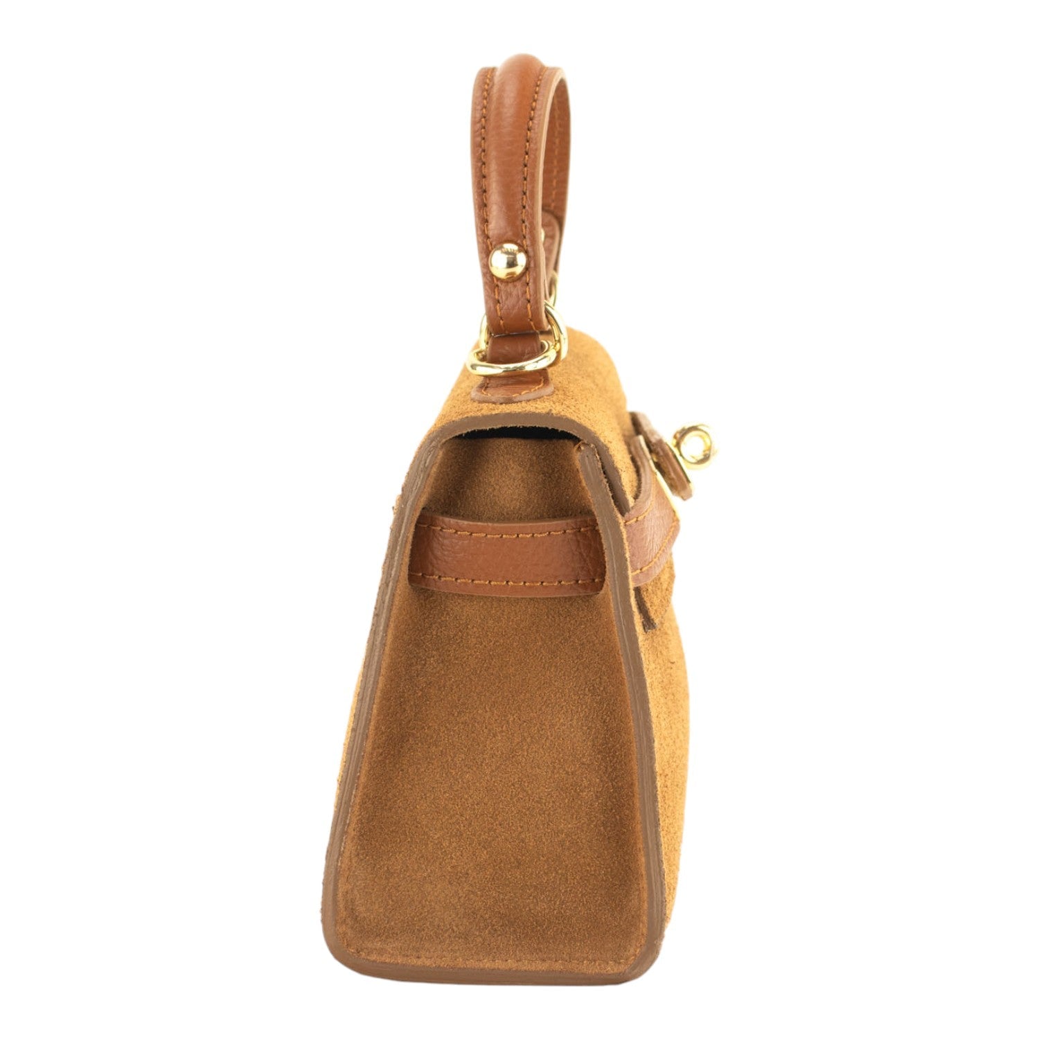 Bolso en Piel Pregato mini Latenza Ante Camel - KimondoShop