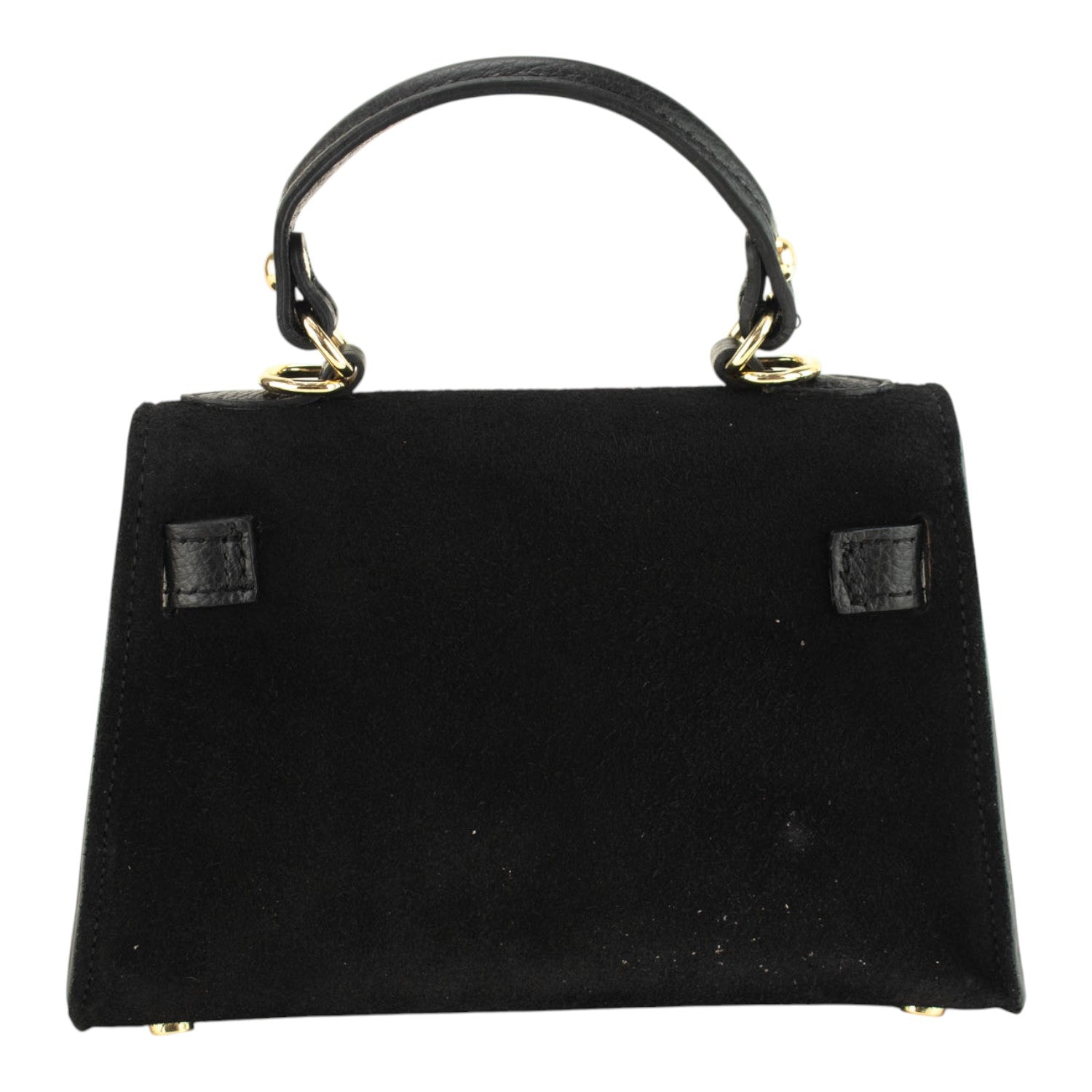 Bolso en Piel Pregato mini Latenza Ante Negro - KimondoShop