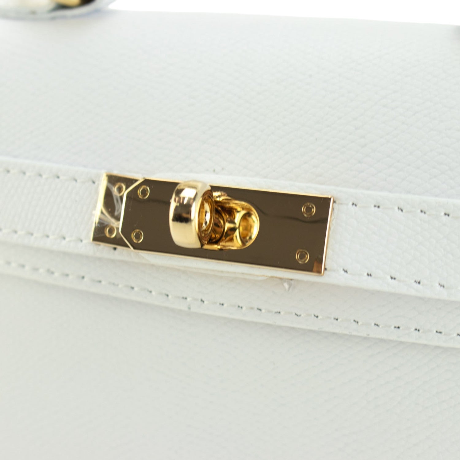 Bolso en Piel Pregato mini Latenza Blanco - KimondoShop