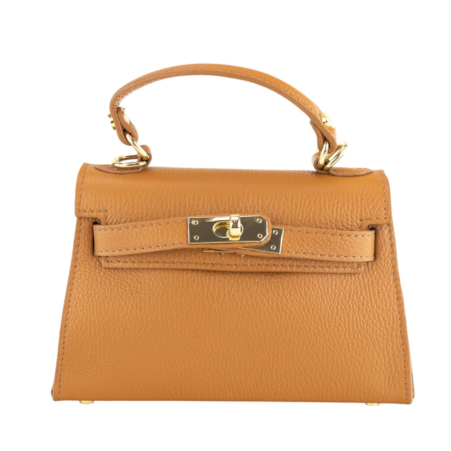 Bolso en Piel Pregato mini Latenza Camel - KimondoShop