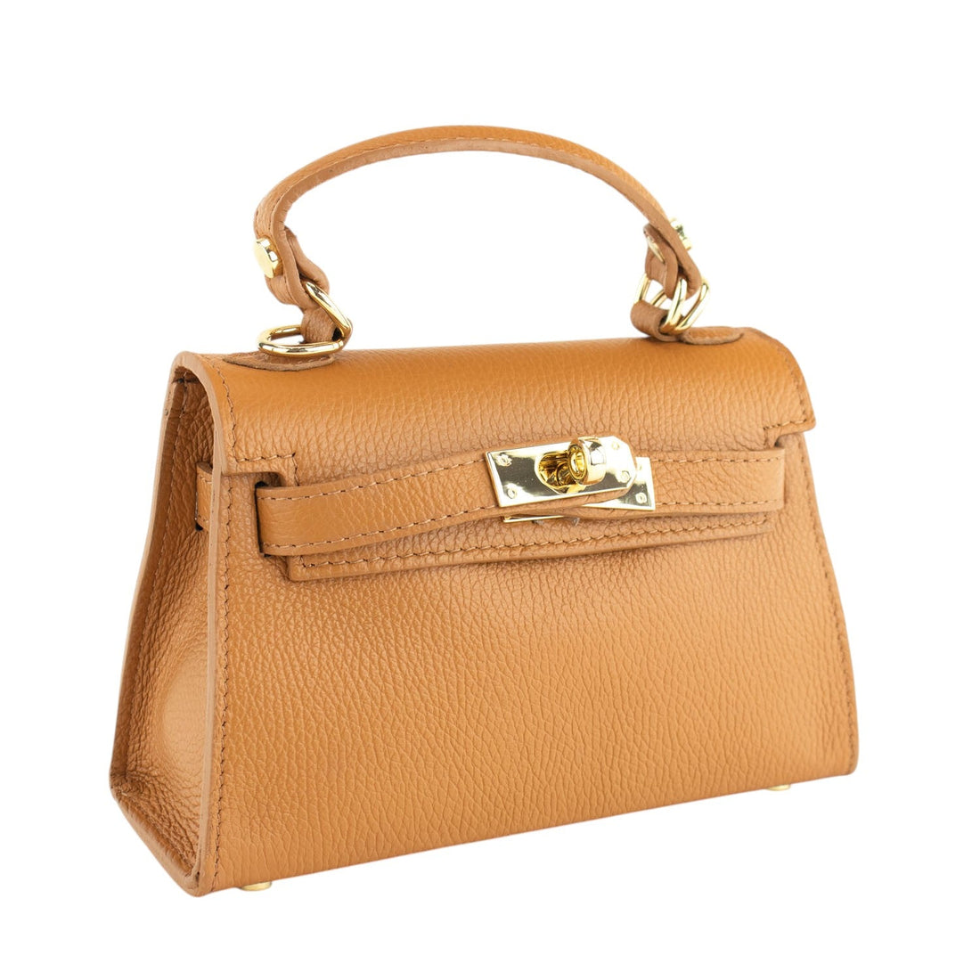 Bolso en Piel Pregato mini Latenza Camel - KimondoShop