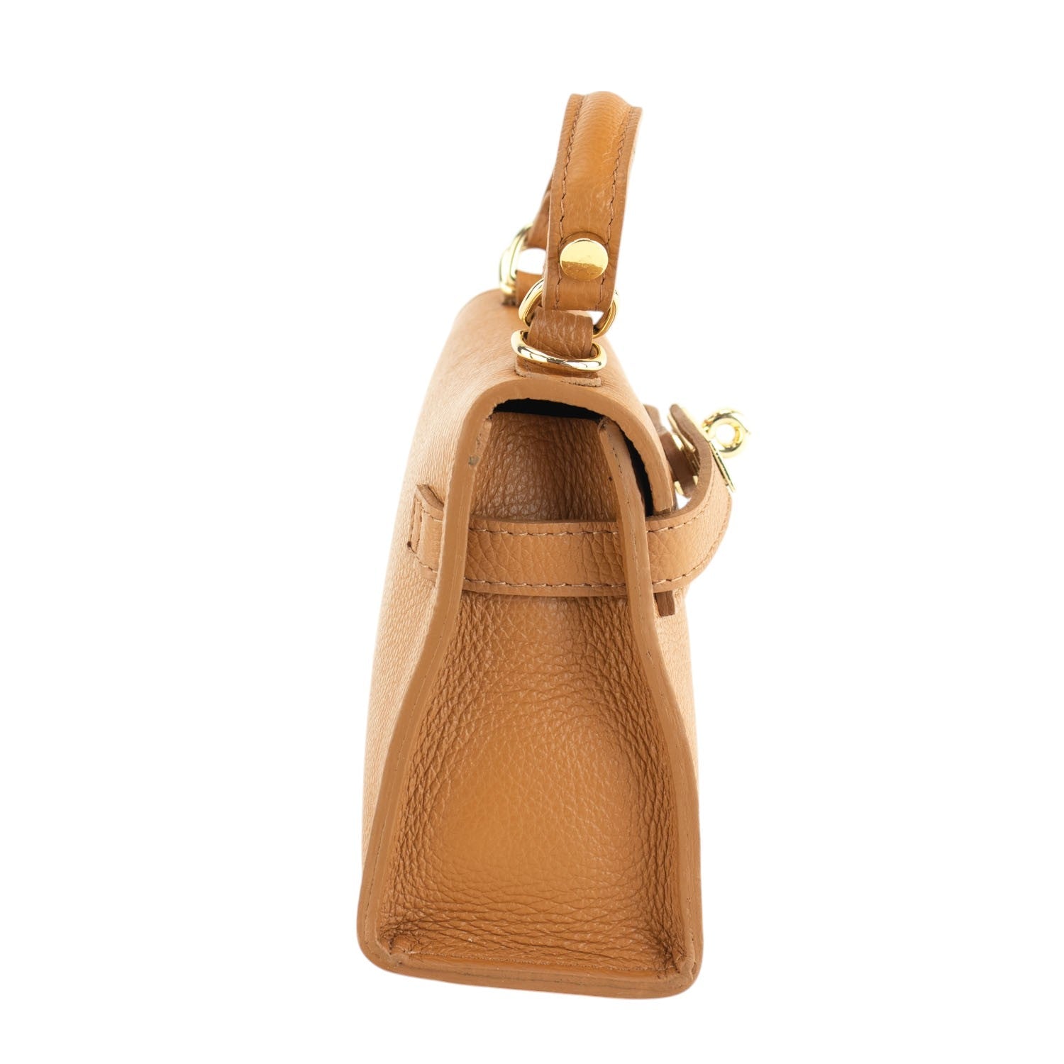 Bolso en Piel Pregato mini Latenza Camel - KimondoShop