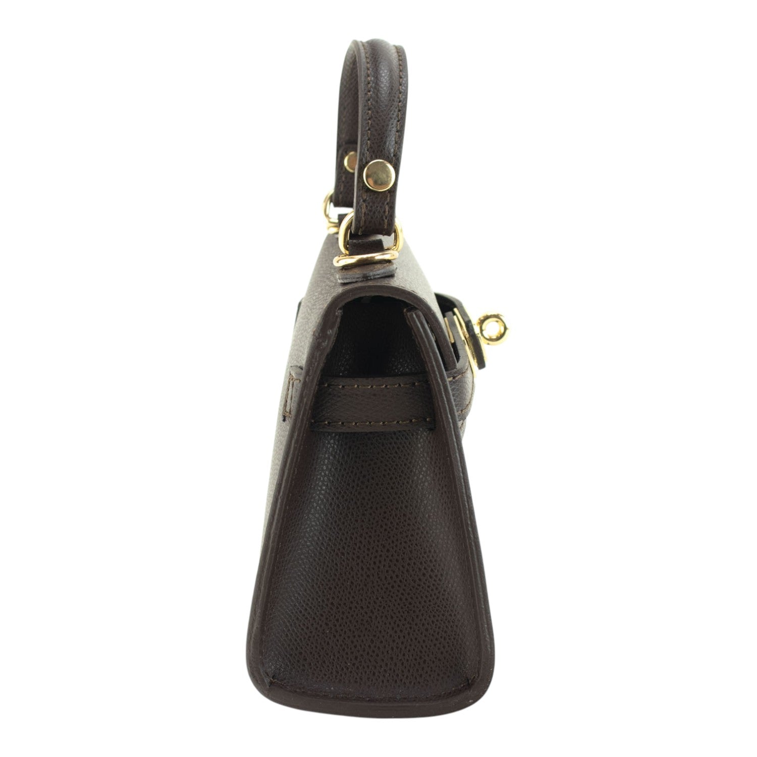 Bolso en Piel Pregato mini Latenza Chocolate - KimondoShop