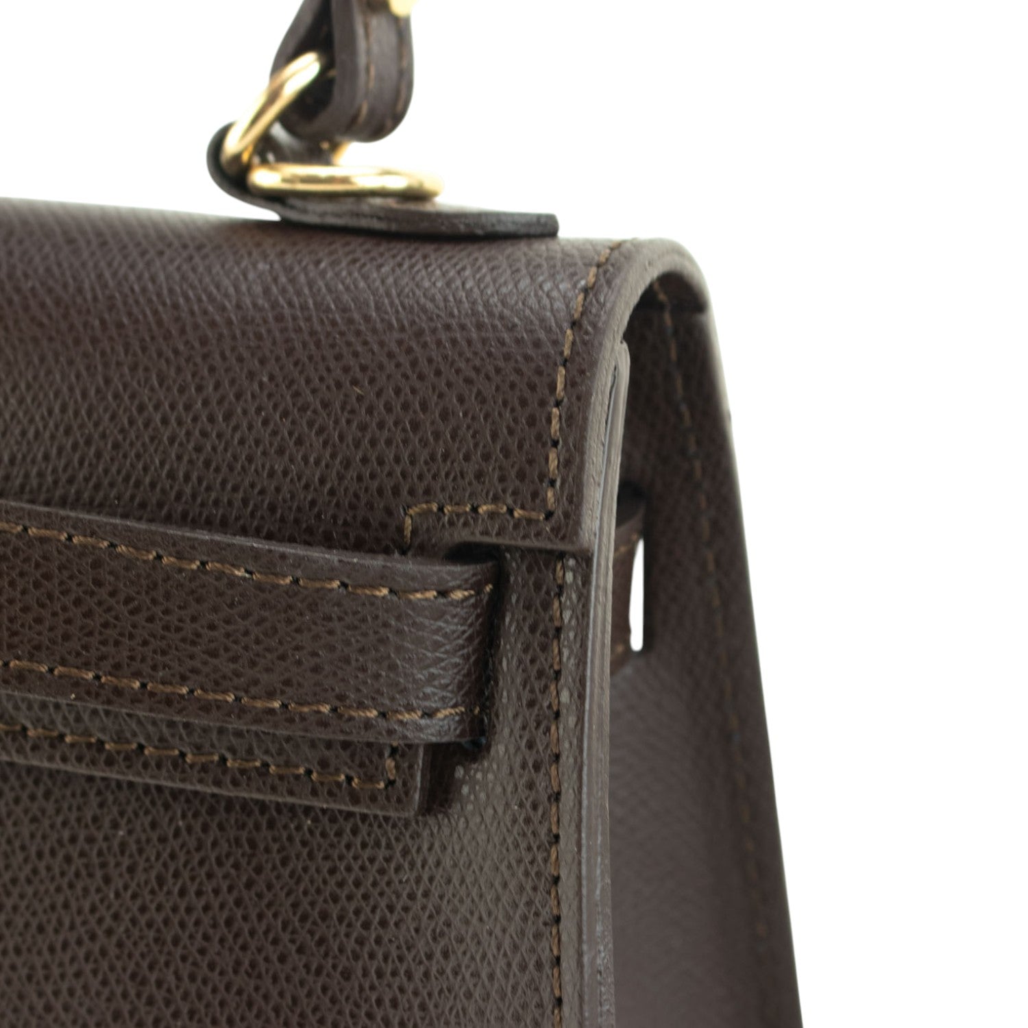 Bolso en Piel Pregato mini Latenza Chocolate - KimondoShop