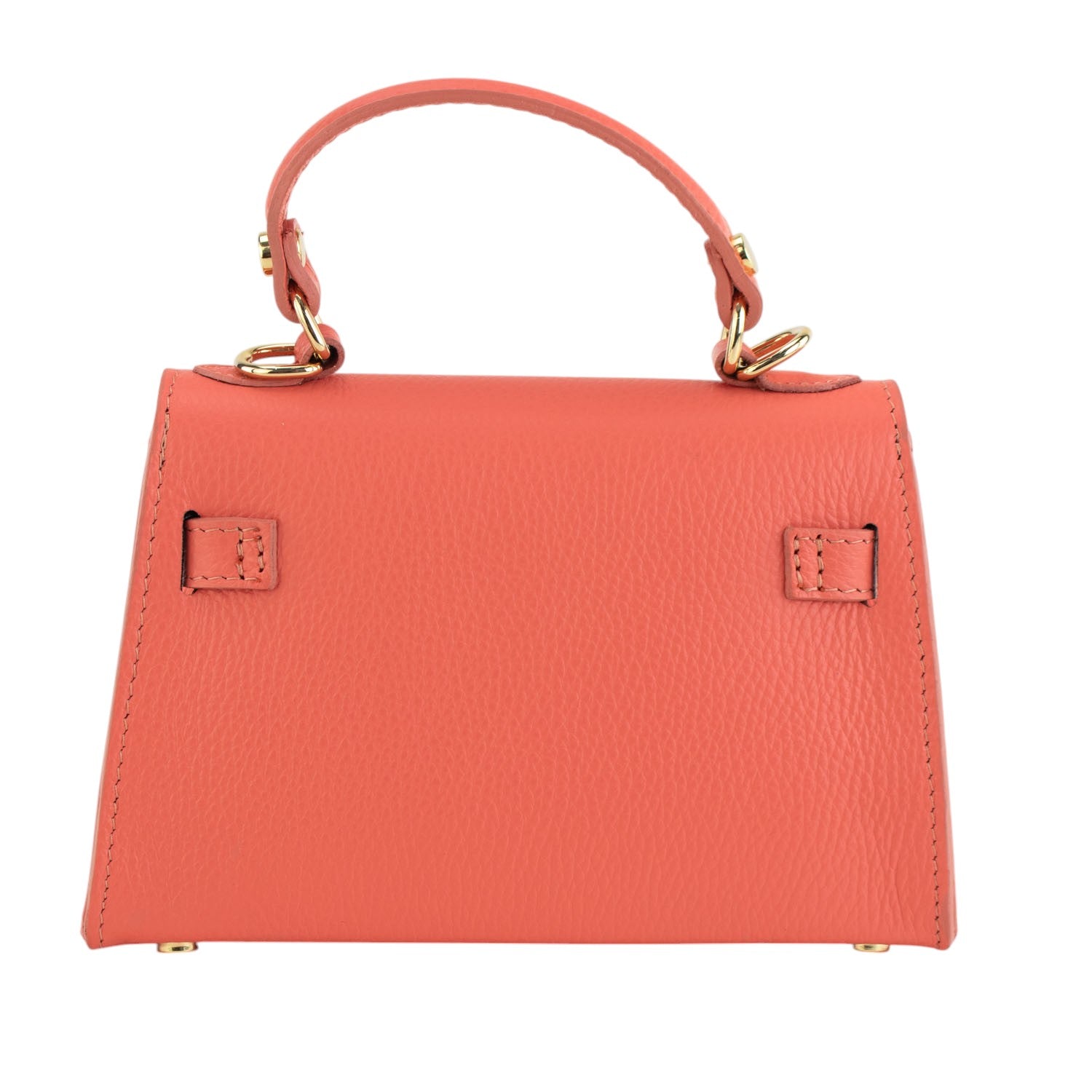 Bolso en Piel Pregato mini Latenza Coral - KimondoShop