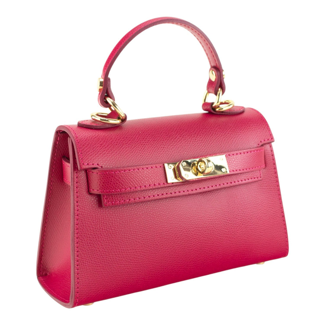 Bolso en Piel Pregato mini Latenza Fucsia - KimondoShop