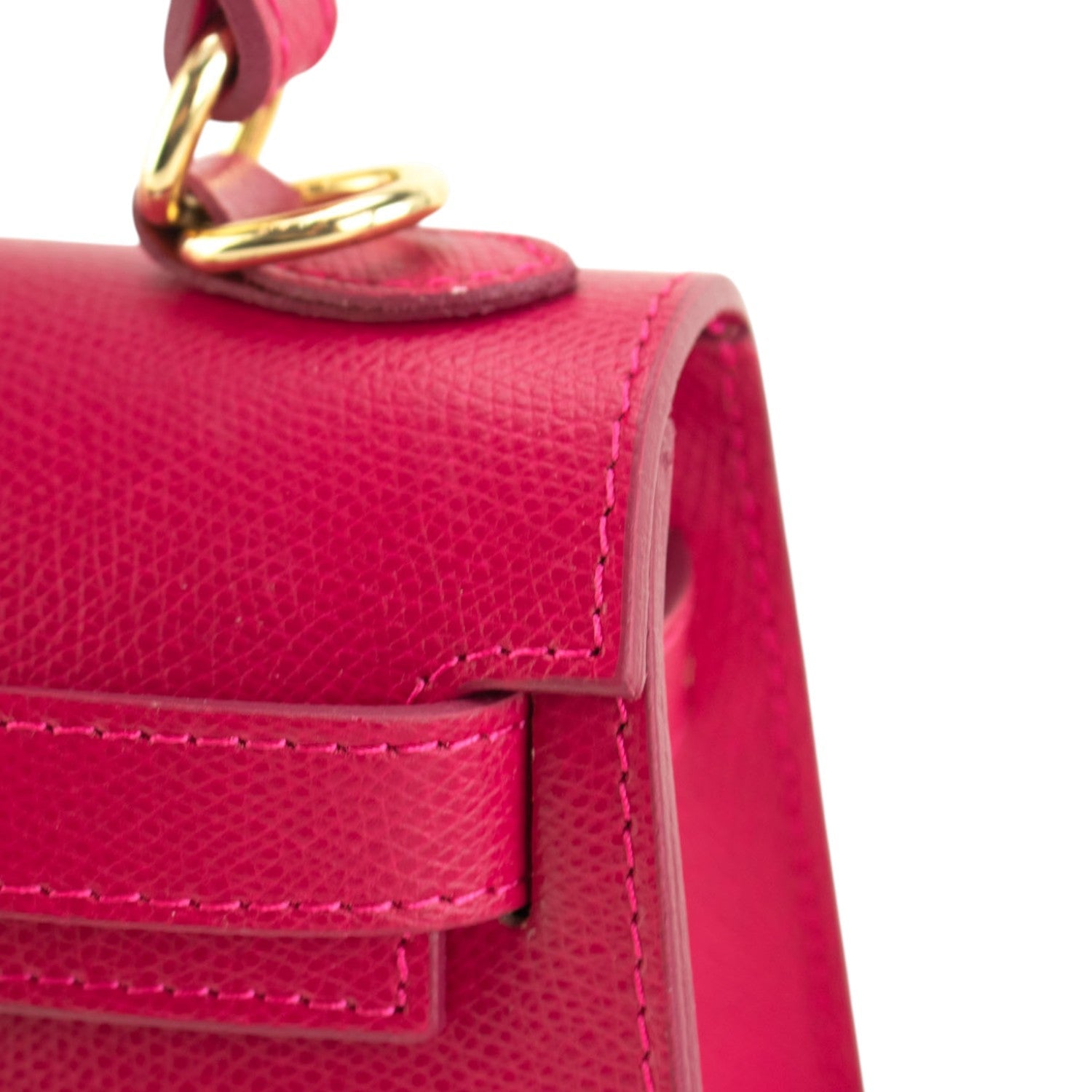 Bolso en Piel Pregato mini Latenza Fucsia - KimondoShop