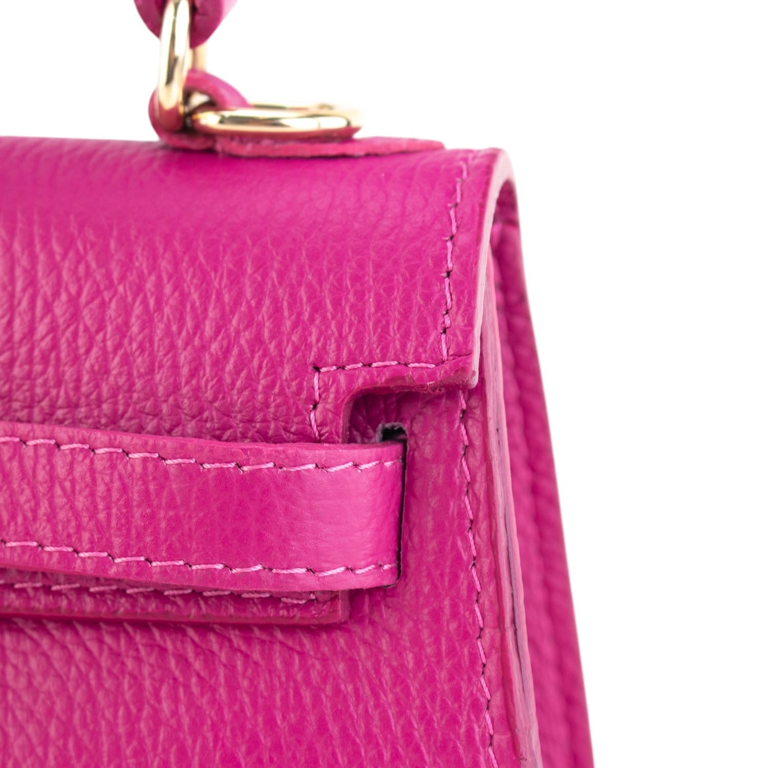 Bolso en Piel Pregato mini Latenza Fucsia - KimondoShop