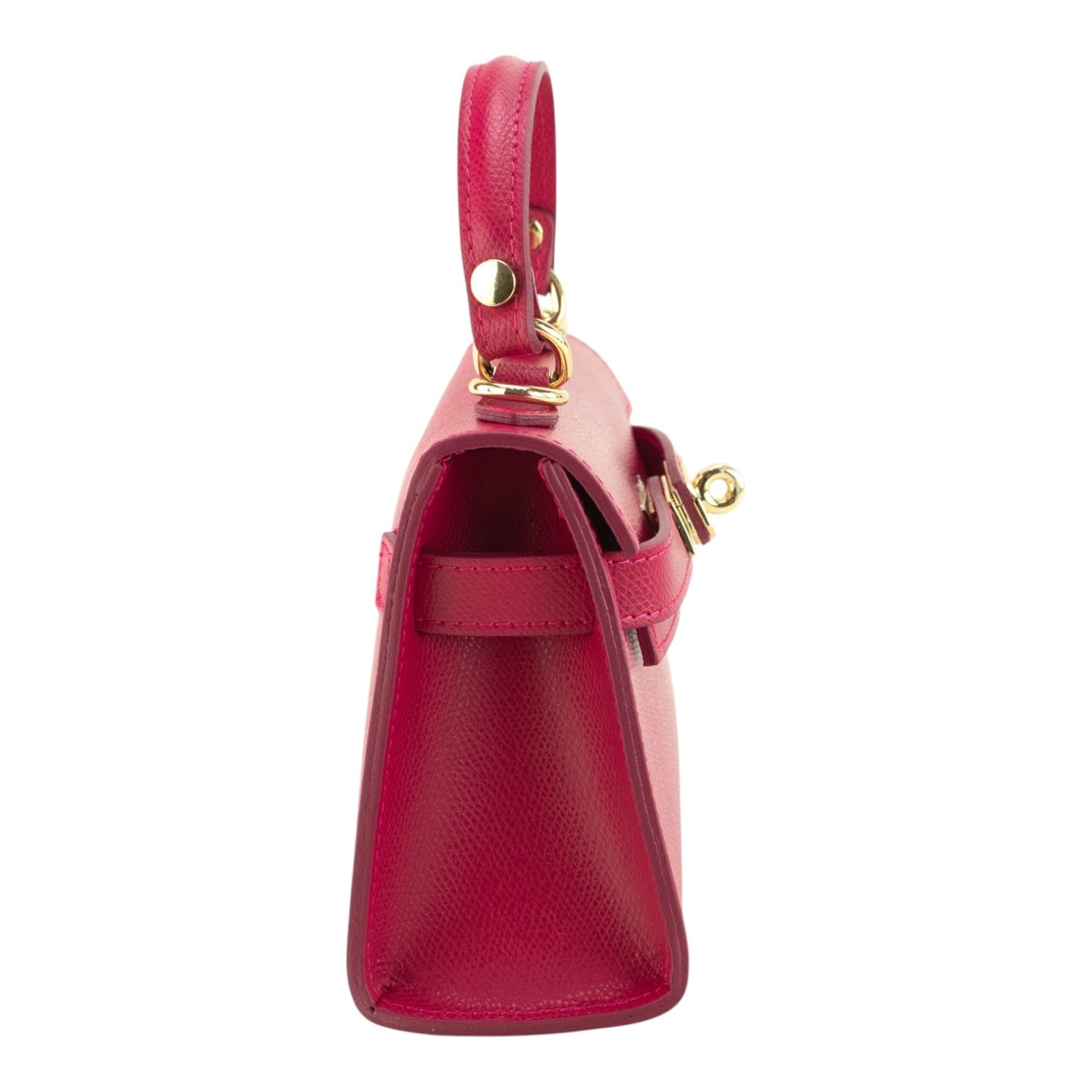 Bolso en Piel Pregato mini Latenza Fucsia - KimondoShop
