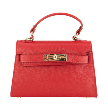 Bolso en Piel Pregato mini Latenza Rojo - KimondoShop