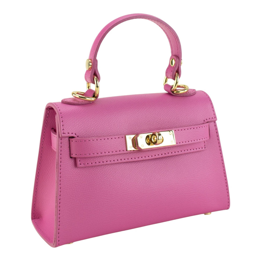 Bolso en Piel Pregato mini Latenza Rosa - KimondoShop
