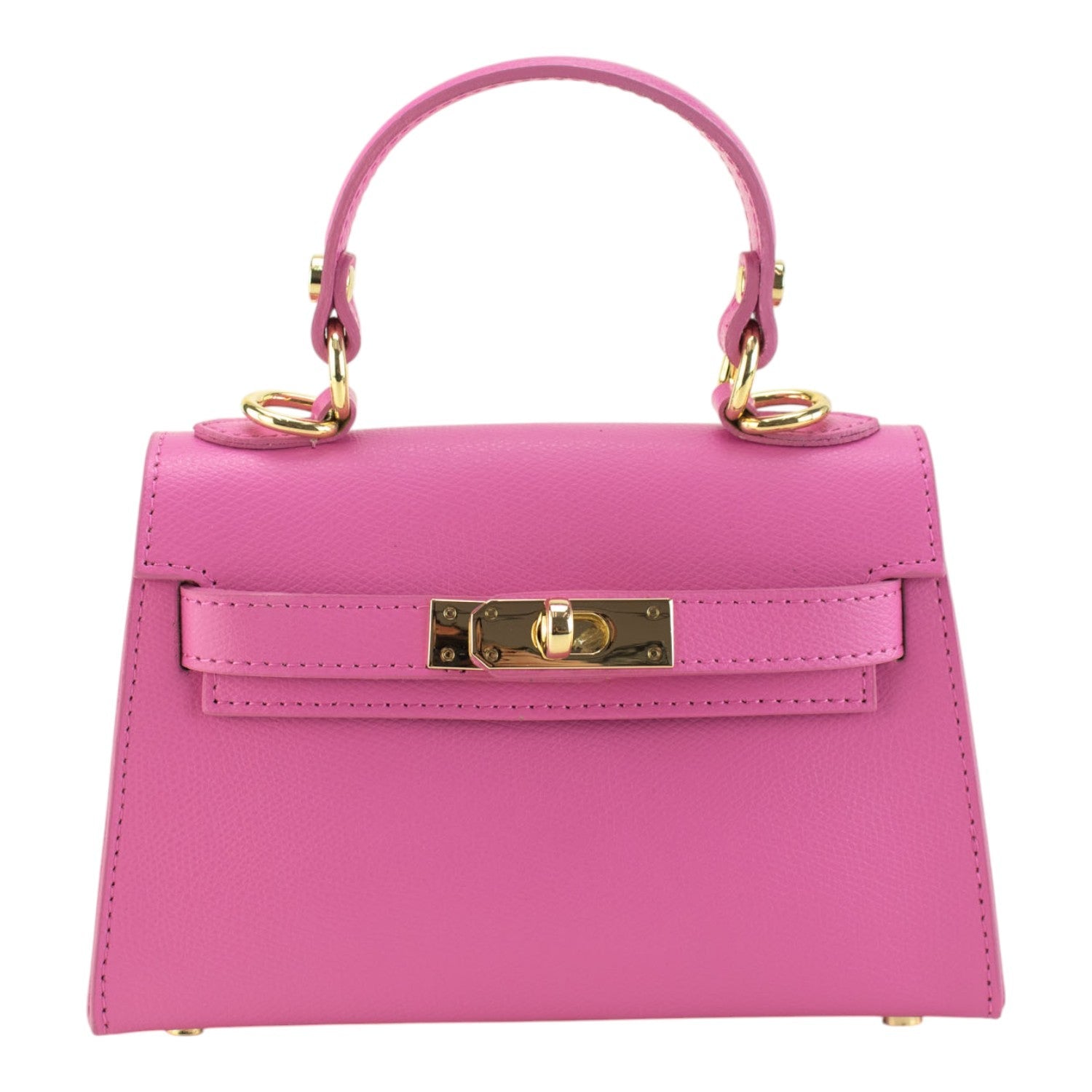 Bolso en Piel Pregato mini Latenza Rosa - KimondoShop