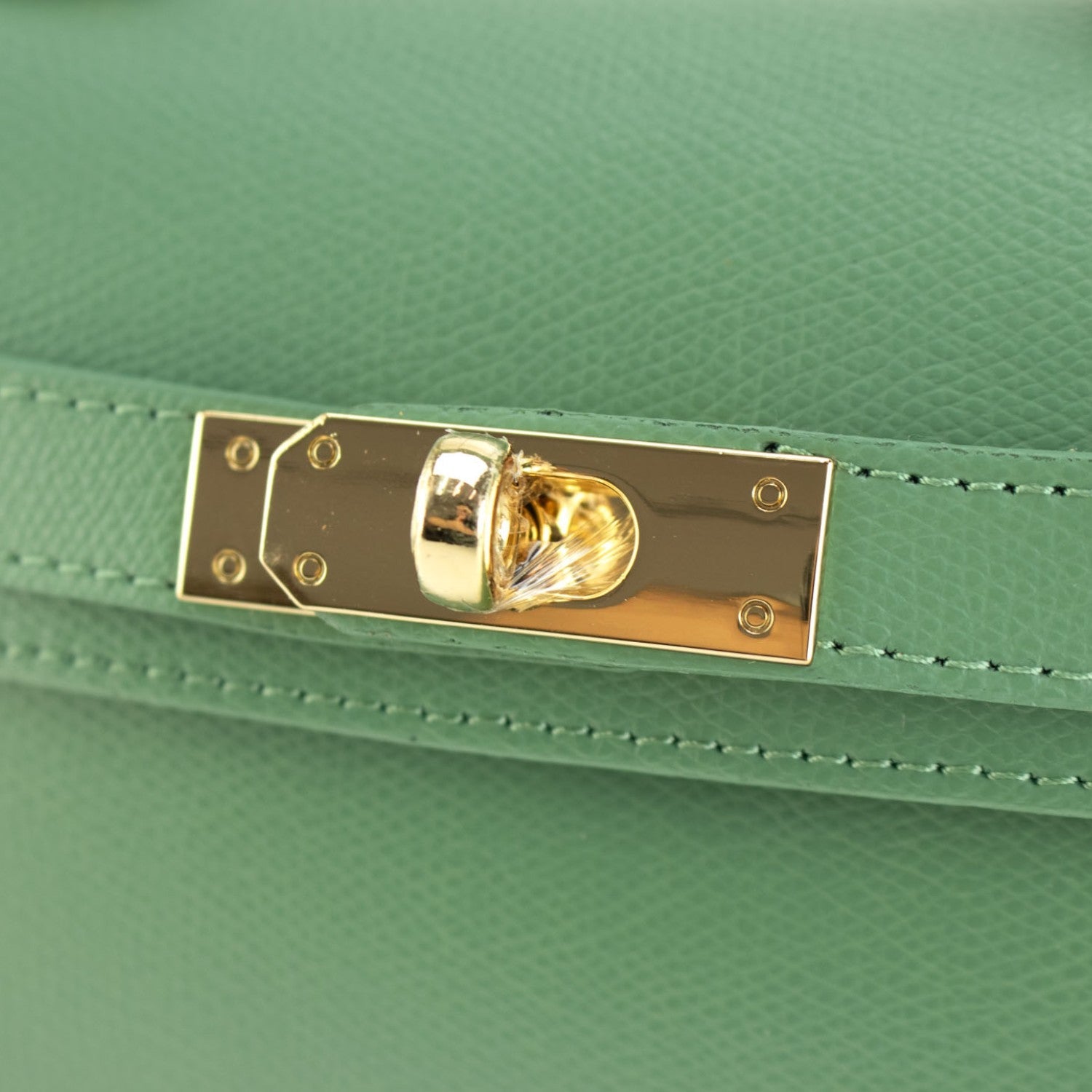 Bolso en Piel Pregato mini Latenza Verde Aguamarina - KimondoShop