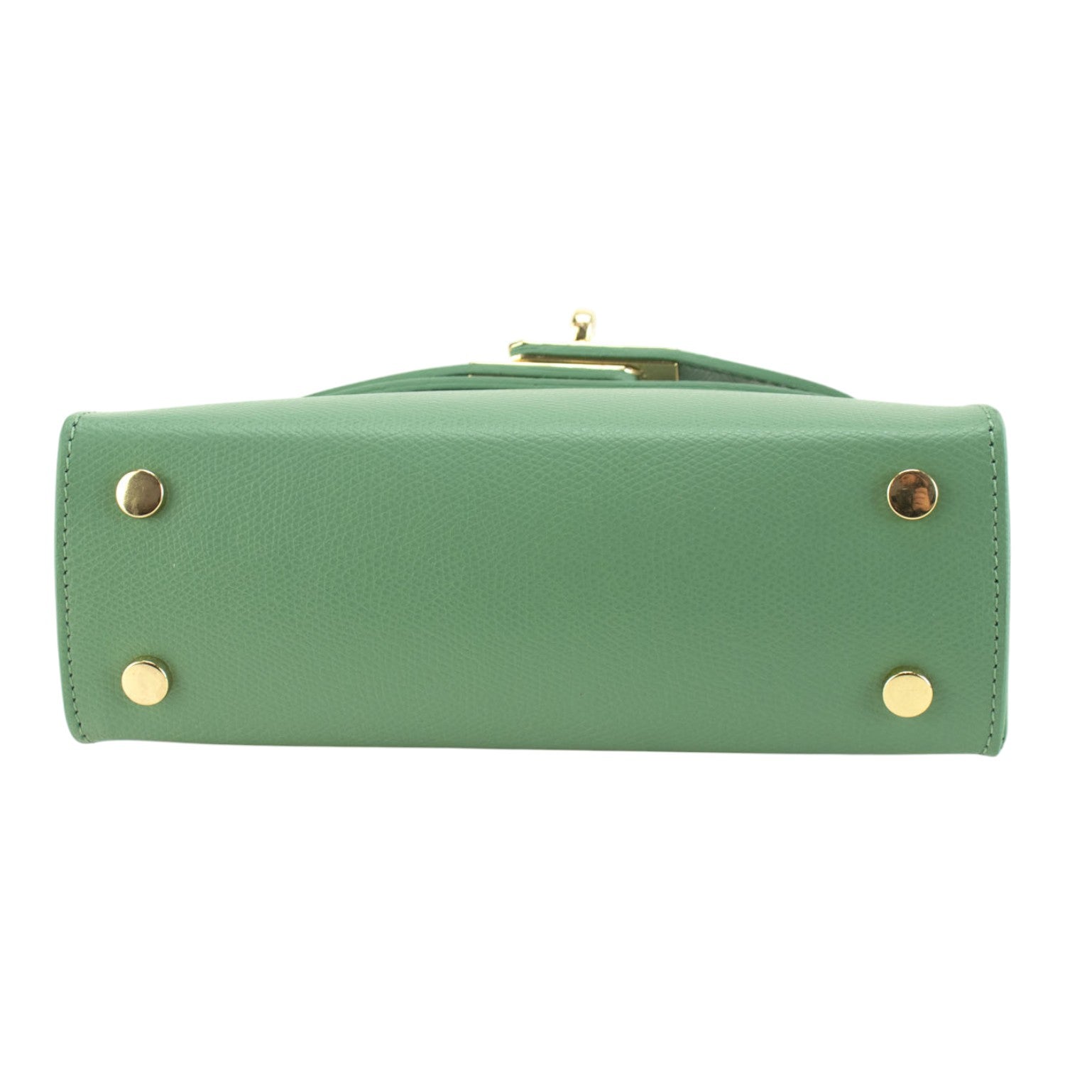 Bolso en Piel Pregato mini Latenza Verde Aguamarina - KimondoShop