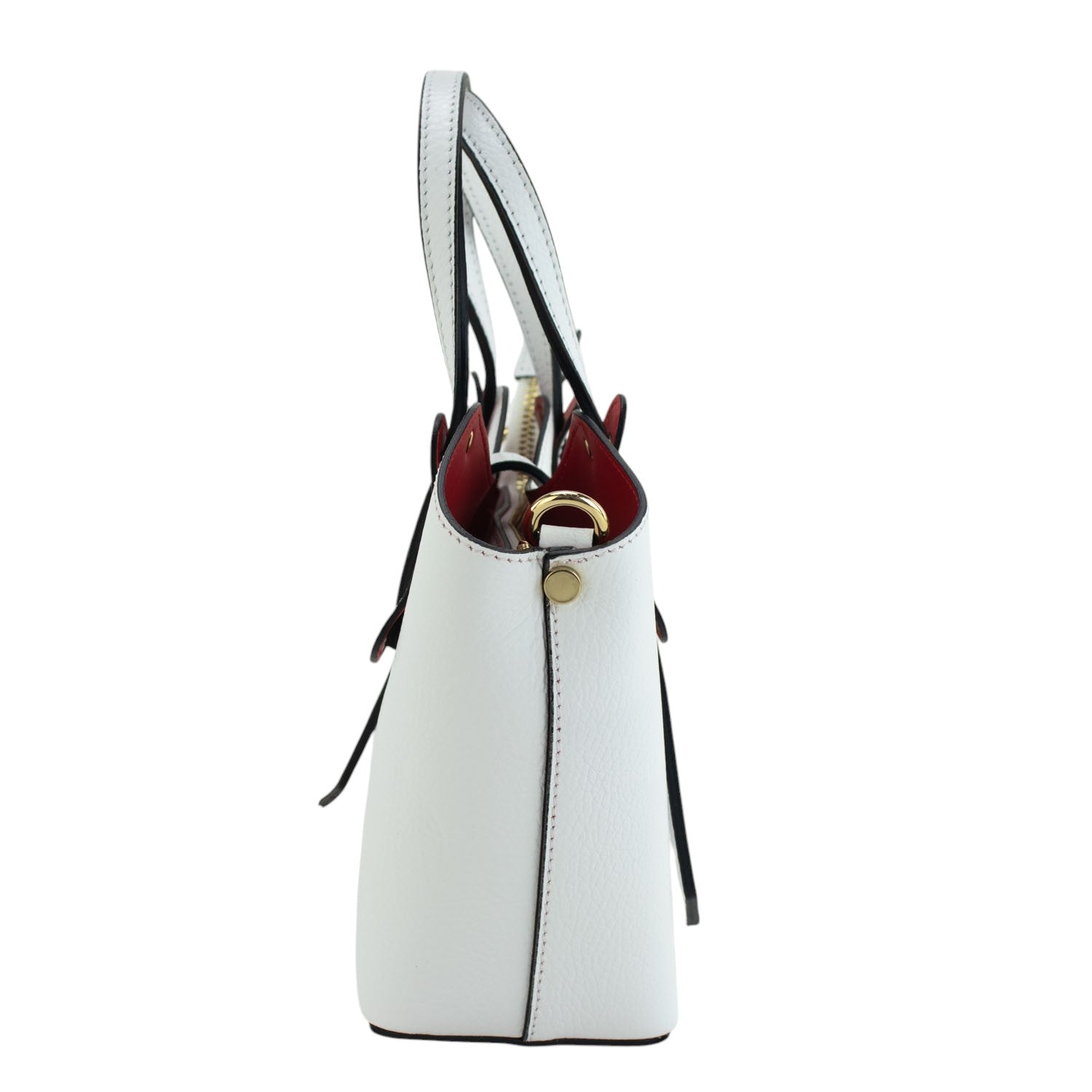 Bolso en Piel Pregato Piccolo Blanco - KimondoShop