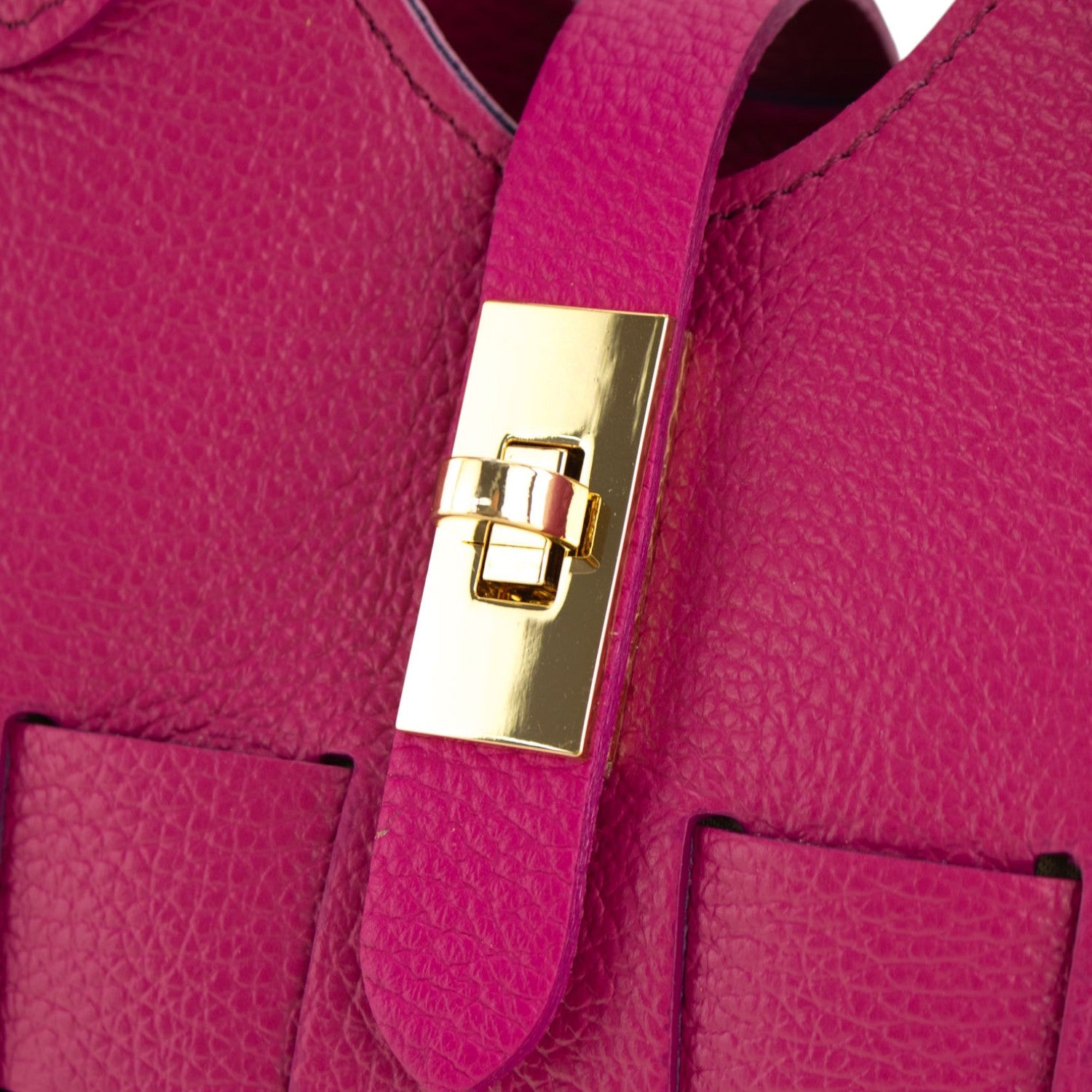 Bolso en Piel Pregato Piccolo tape Fucsia - KimondoShop