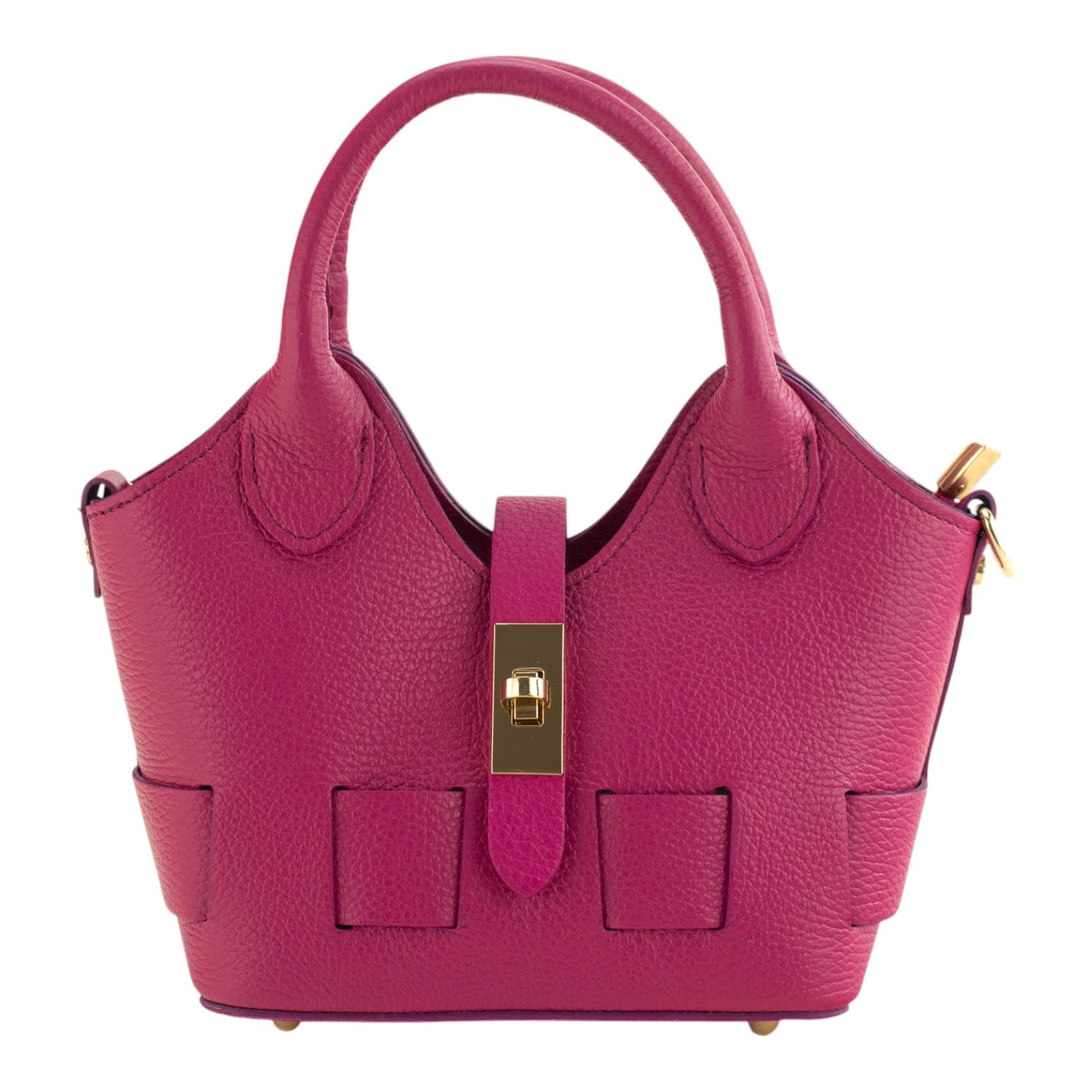 Bolso en Piel Pregato Piccolo tape Fucsia - Main Image