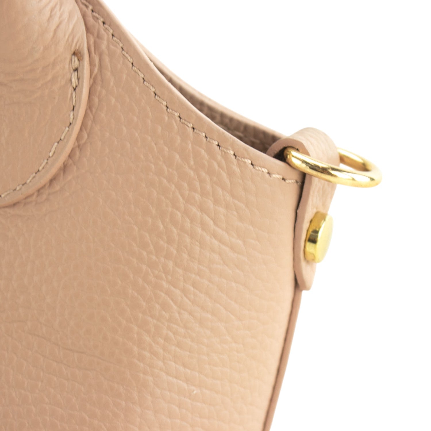 Bolso en Piel Pregato Piccolo tape Nude - KimondoShop