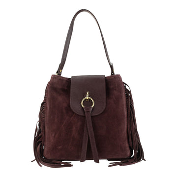 Bolso en piel Pregato Solenne Ante Burdeos - KimondoShop