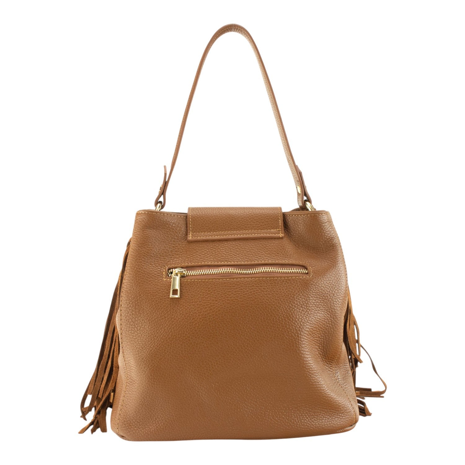Bolso en piel Pregato Solenne Ante Camel - KimondoShop