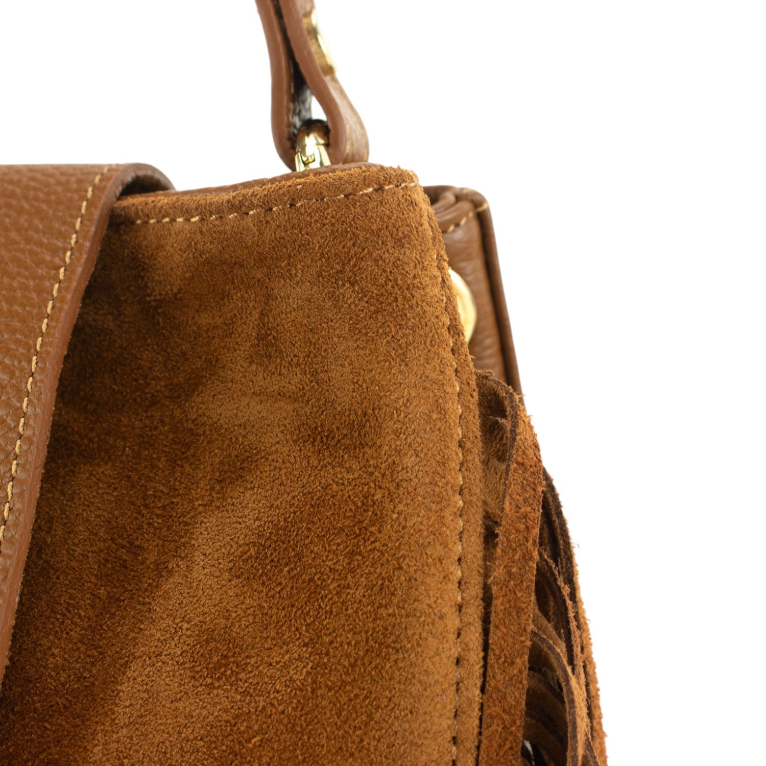 Bolso en piel Pregato Solenne Ante Camel - KimondoShop