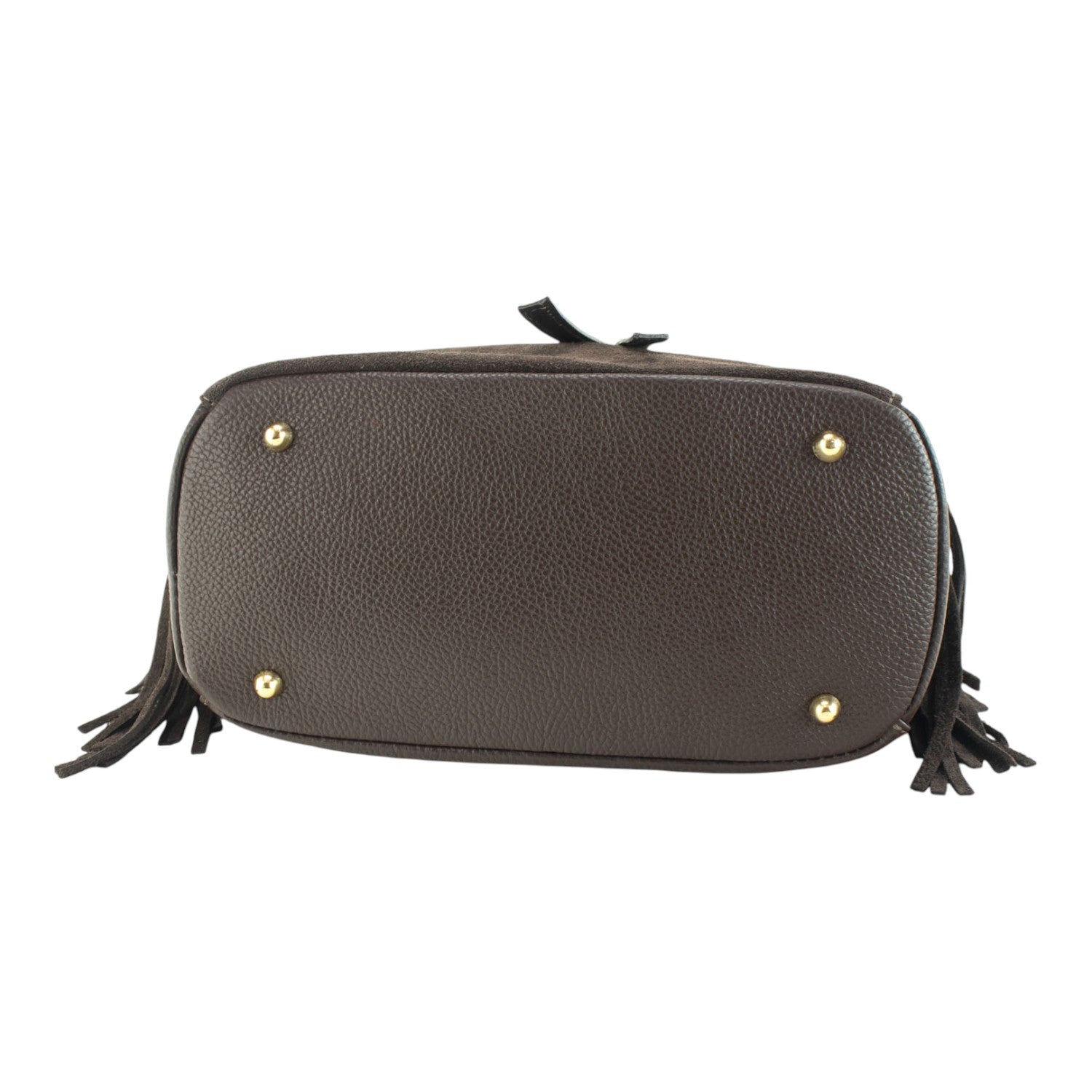 Bolso en piel Pregato Solenne Ante Chocolate - KimondoShop