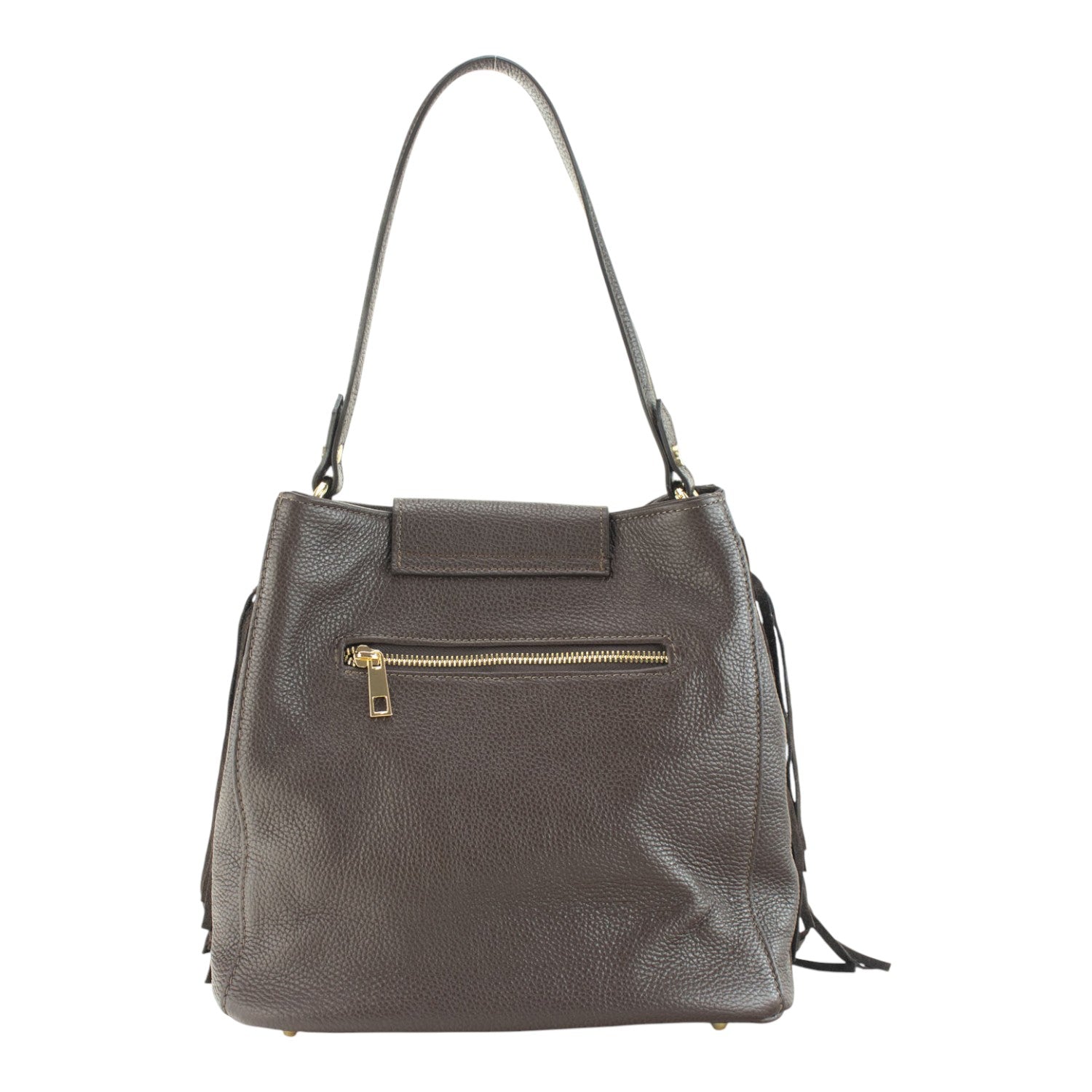 Bolso en piel Pregato Solenne Ante Chocolate - KimondoShop