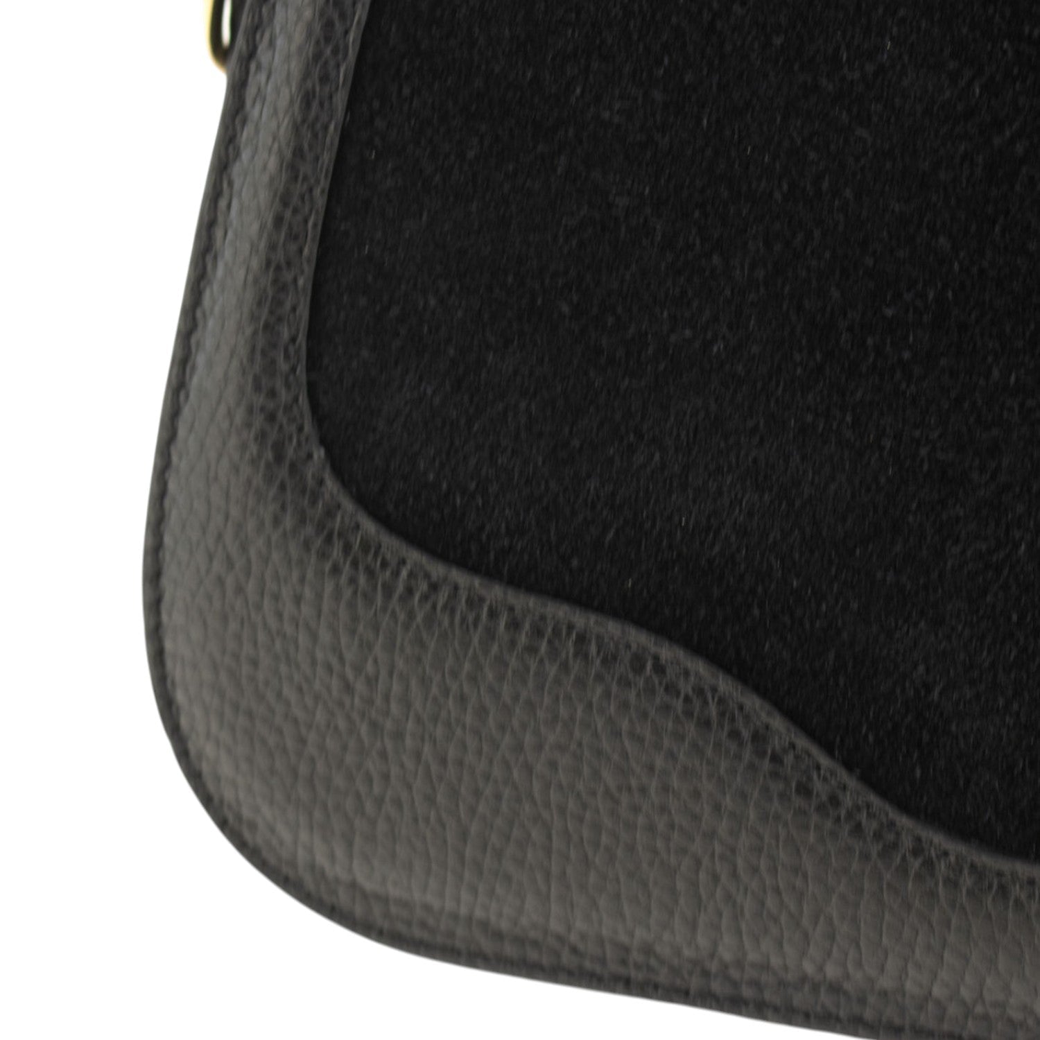 Bolso en piel Pregato Velluto Ante Negro - KimondoShop