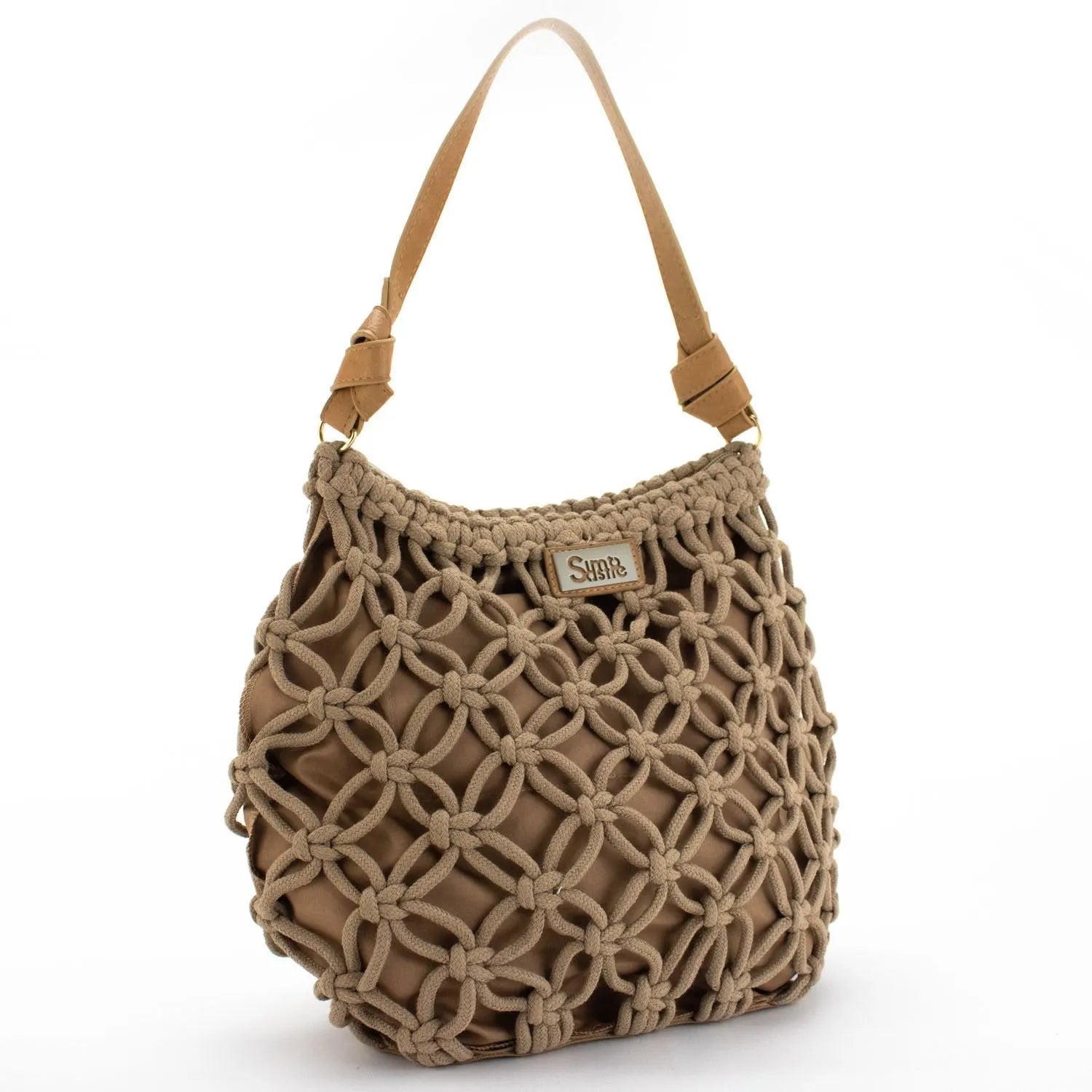 Bolso hobo de hombro en cuerda trenzada Simosastre Jackie - KimondoShop