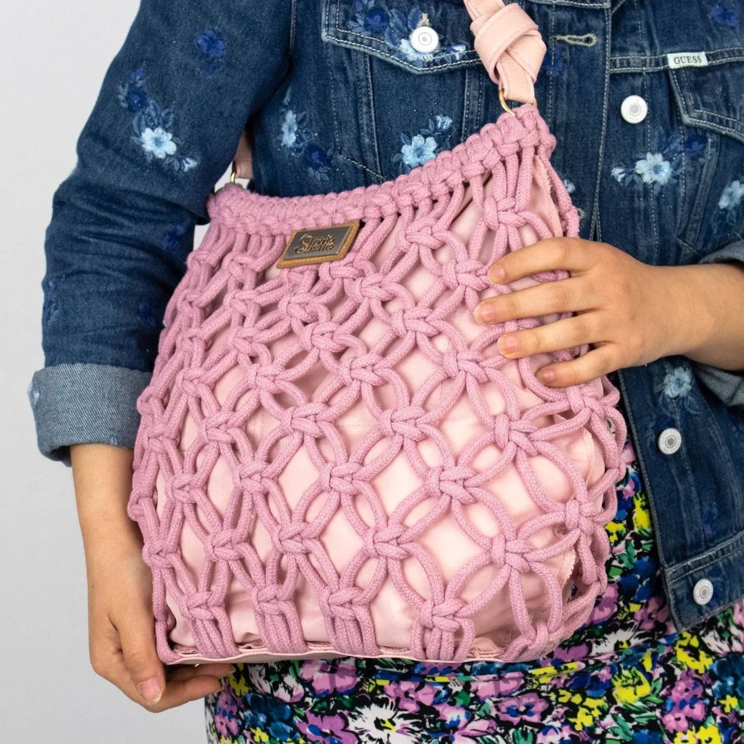 Bolso hobo de hombro en cuerda trenzada Simosastre Jackie - KimondoShop