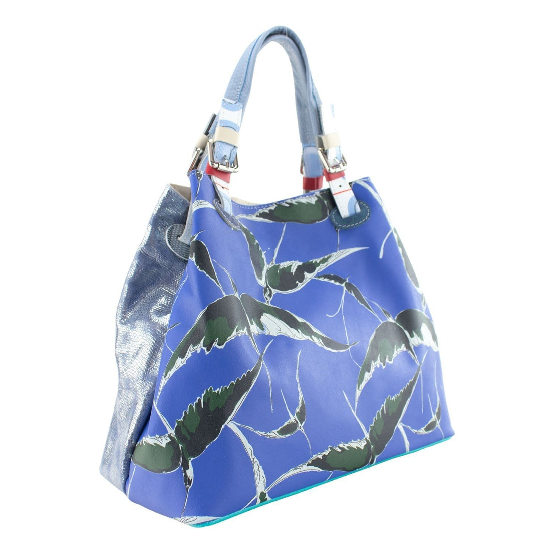 Bolso hobo en Piel Pregato Vittoria Azul marino - KimondoShop