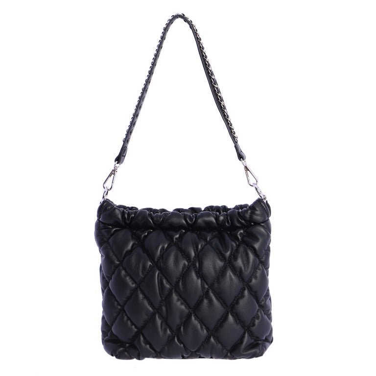 Bolso hombro Don Algodon Sapporo Negro - KimondoShop