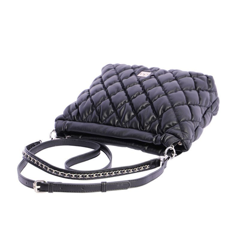 Bolso hombro medio Don Algodon Sapporo Negro - KimondoShop