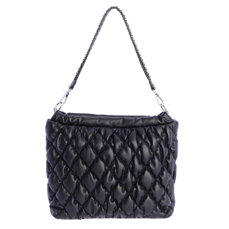 Bolso hombro medio Don Algodon Sapporo Negro - KimondoShop