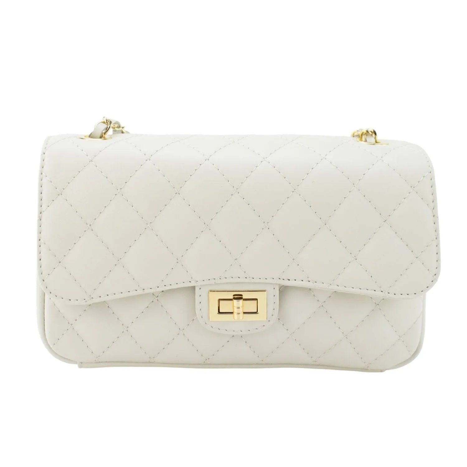 Bolso Piel Pregato Classy Blanco - KimondoShop