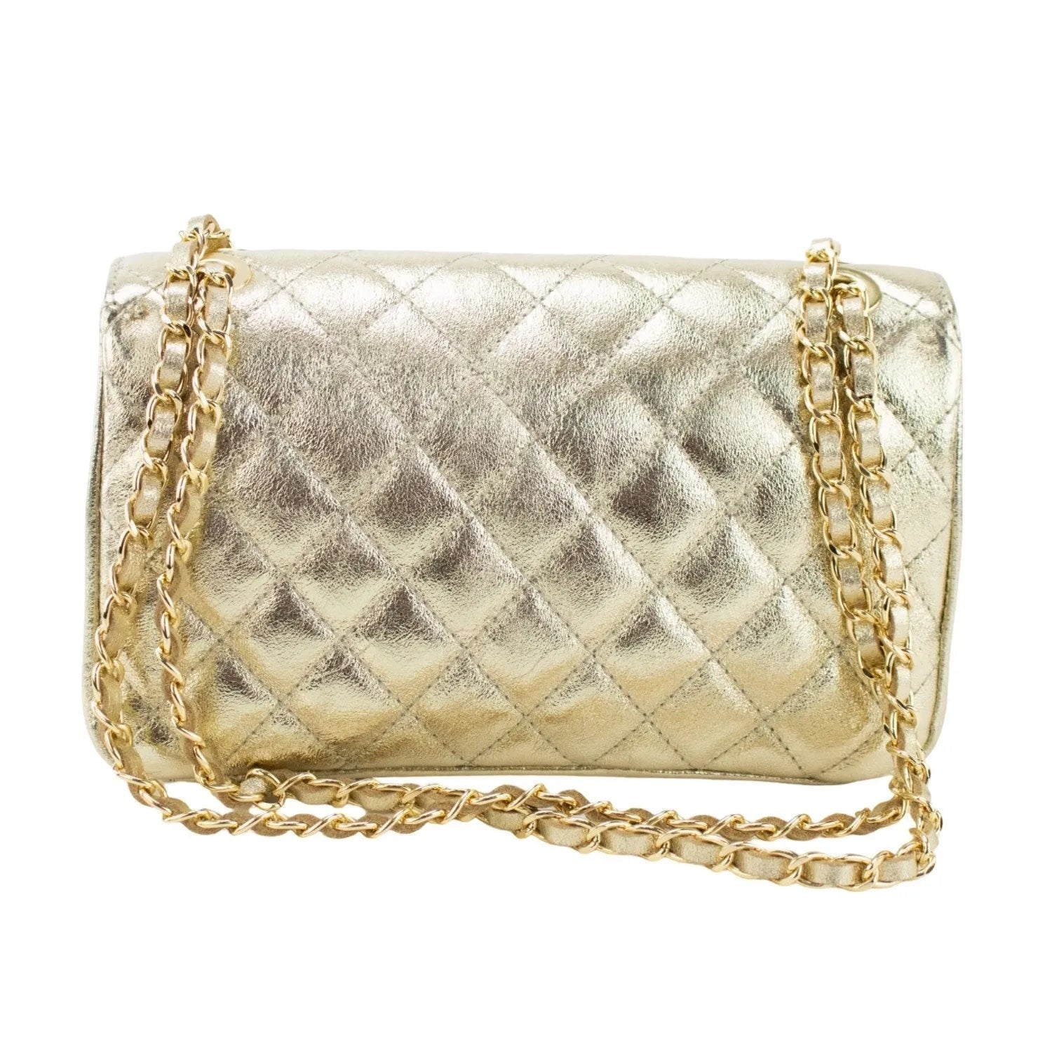 Bolso Piel Pregato Classy Dorado - KimondoShop