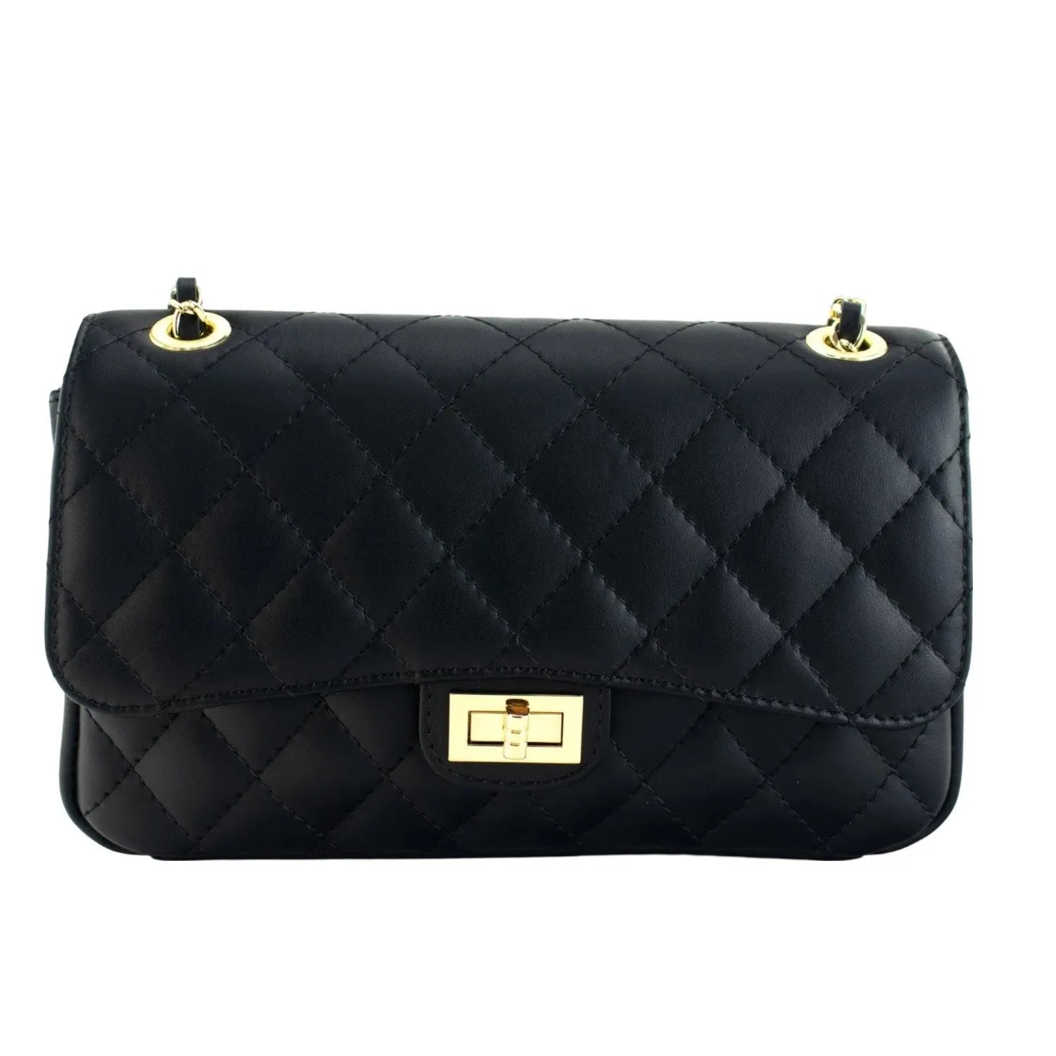 Bolso Piel Pregato Classy Negro - KimondoShop