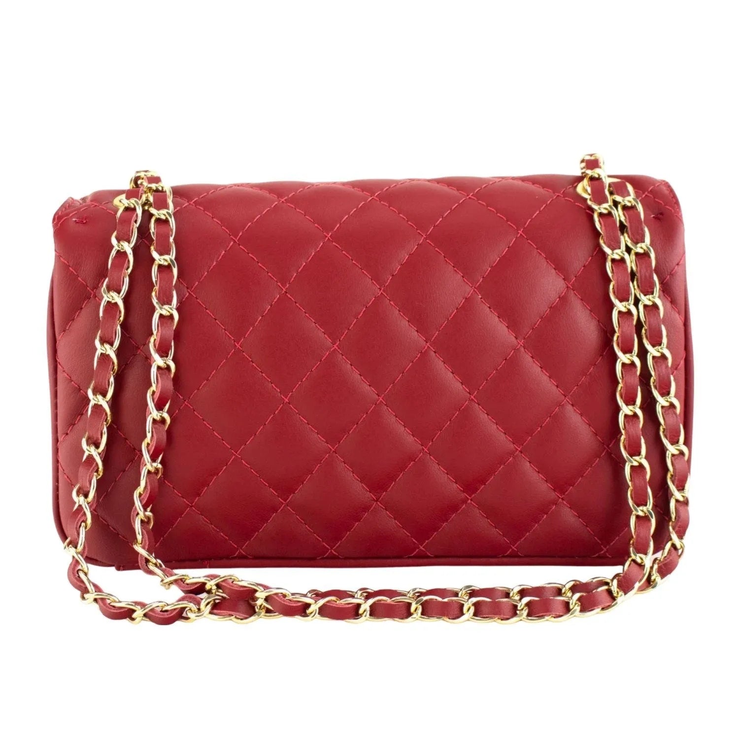 Bolso Piel Pregato Classy Rojo - KimondoShop