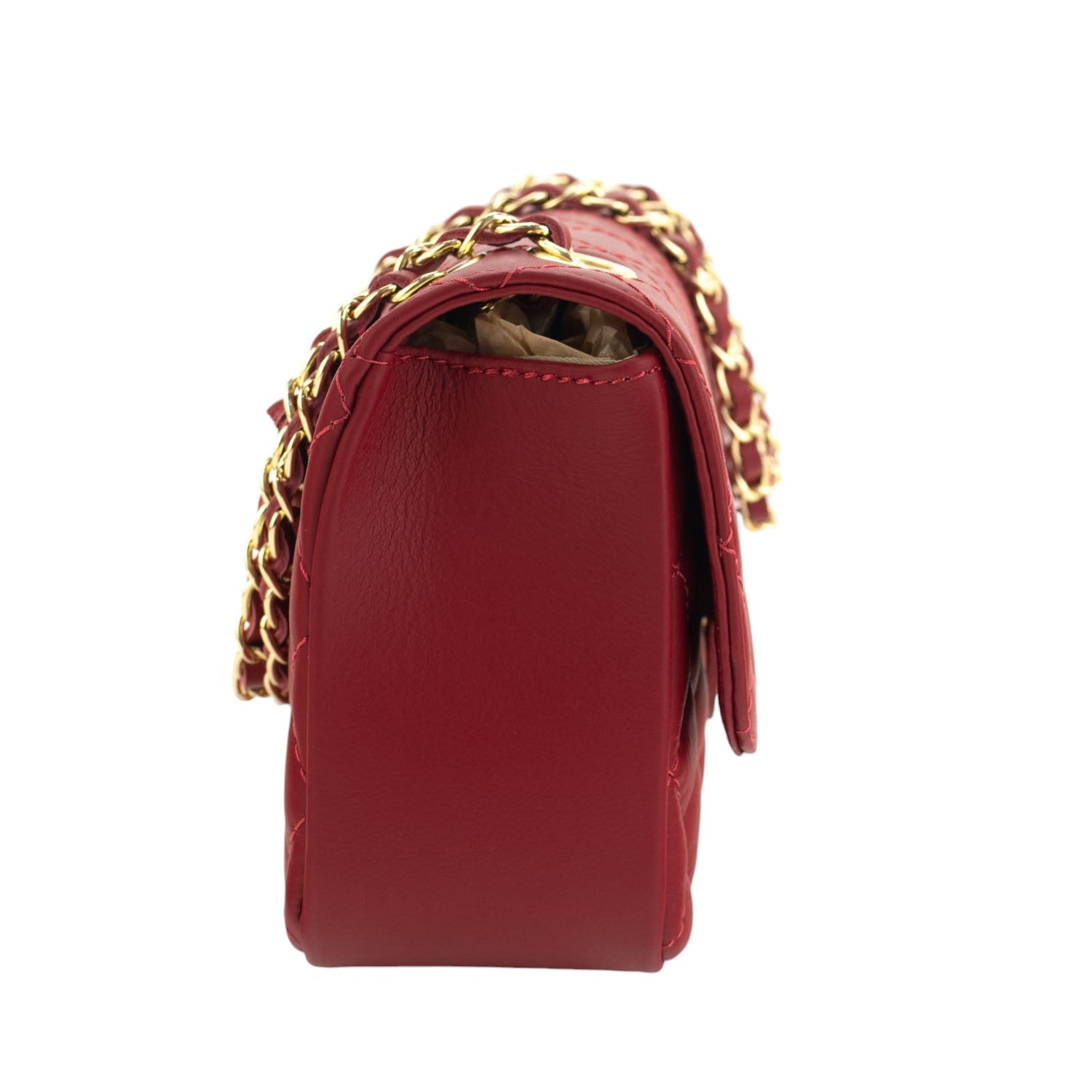 Bolso Piel Pregato Classy Rojo oscuro - KimondoShop