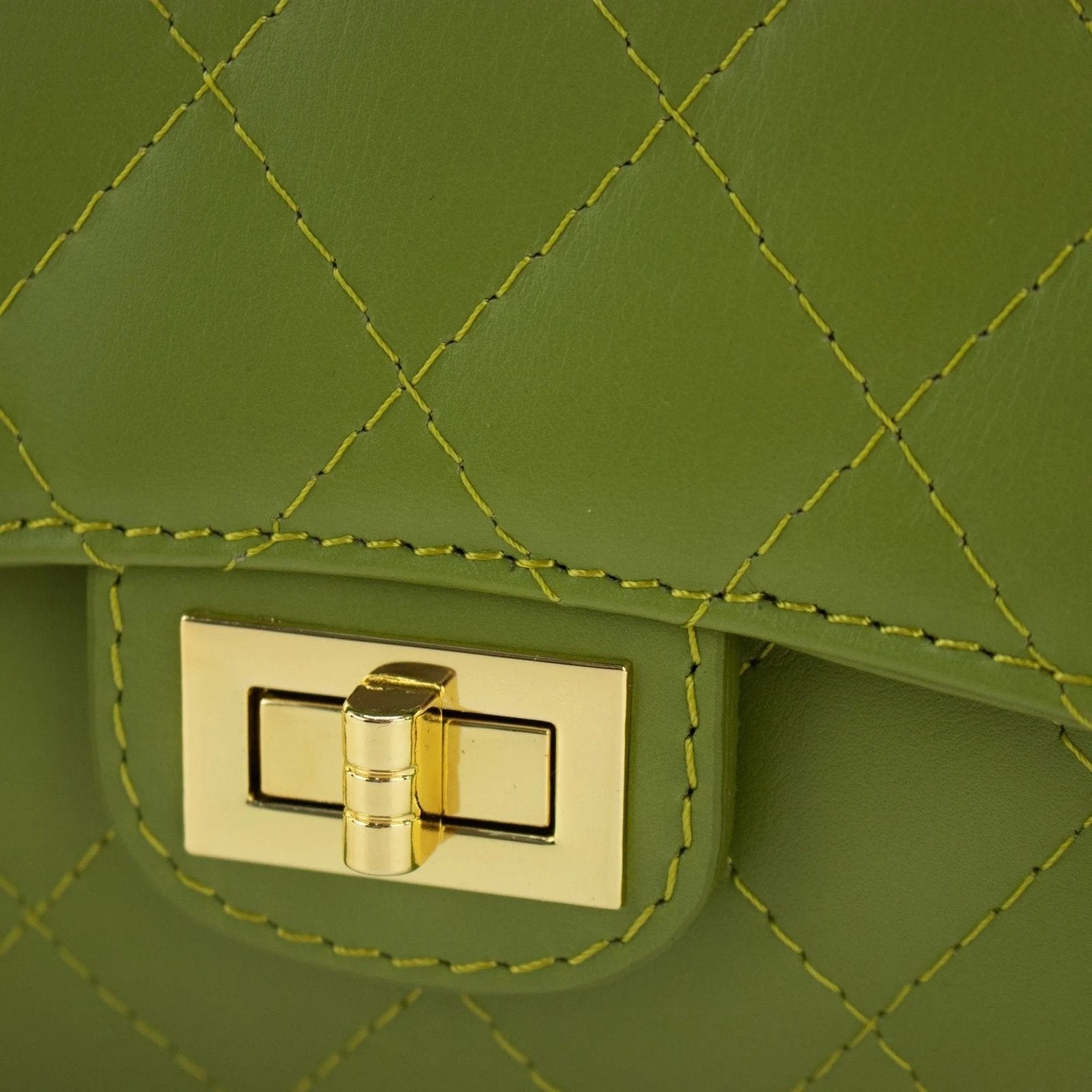 Bolso Piel Pregato Classy Verde oliva - KimondoShop