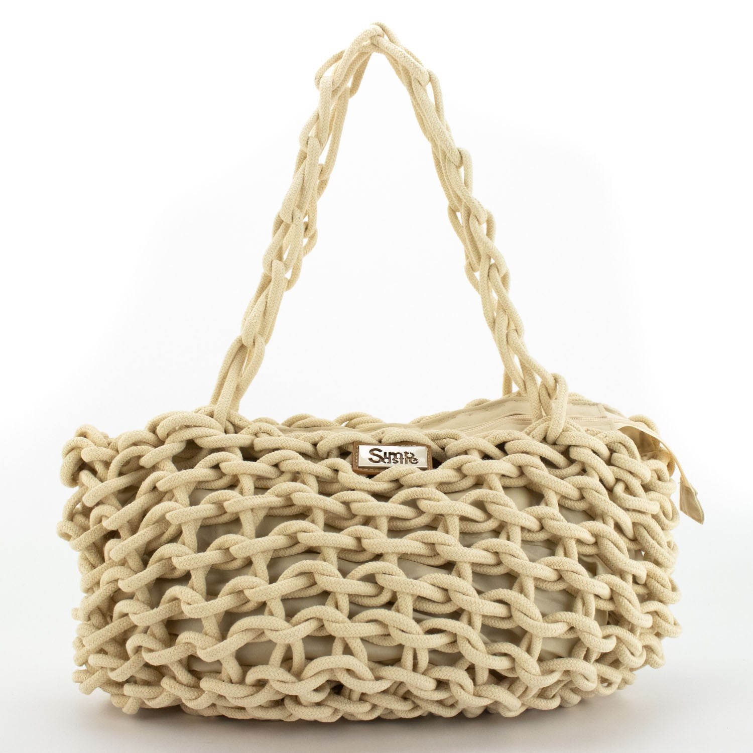 Bolso shopper en cuerda trenzada Simosastre Lucille - KimondoShop