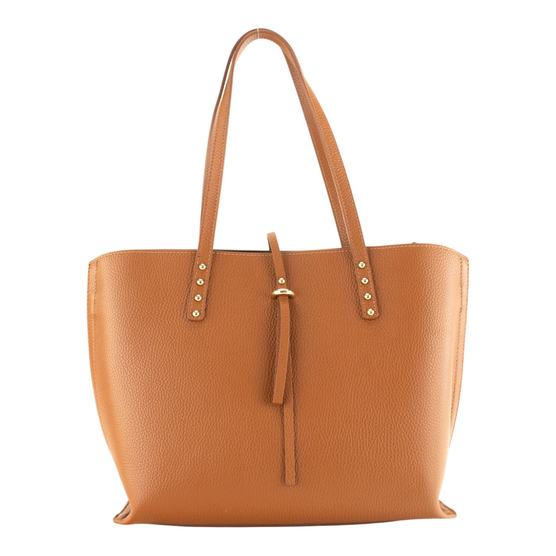 Bolso Shopper en Piel Pregato Loggia Camel - KimondoShop