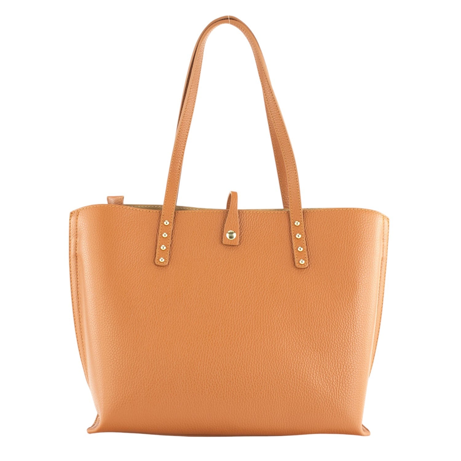 Bolso Shopper en Piel Pregato Loggia Camel - KimondoShop