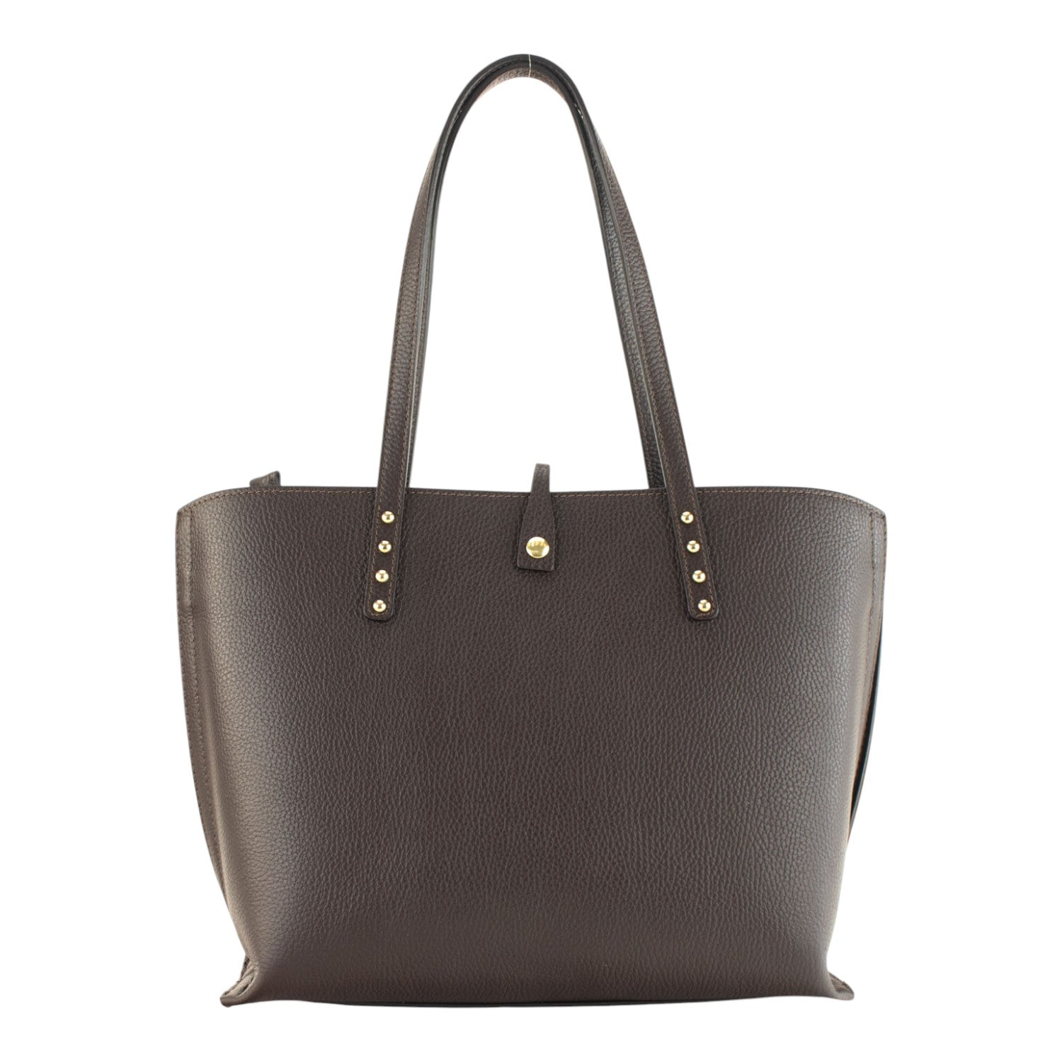 Bolso Shopper en Piel Pregato Loggia Chocolate - KimondoShop