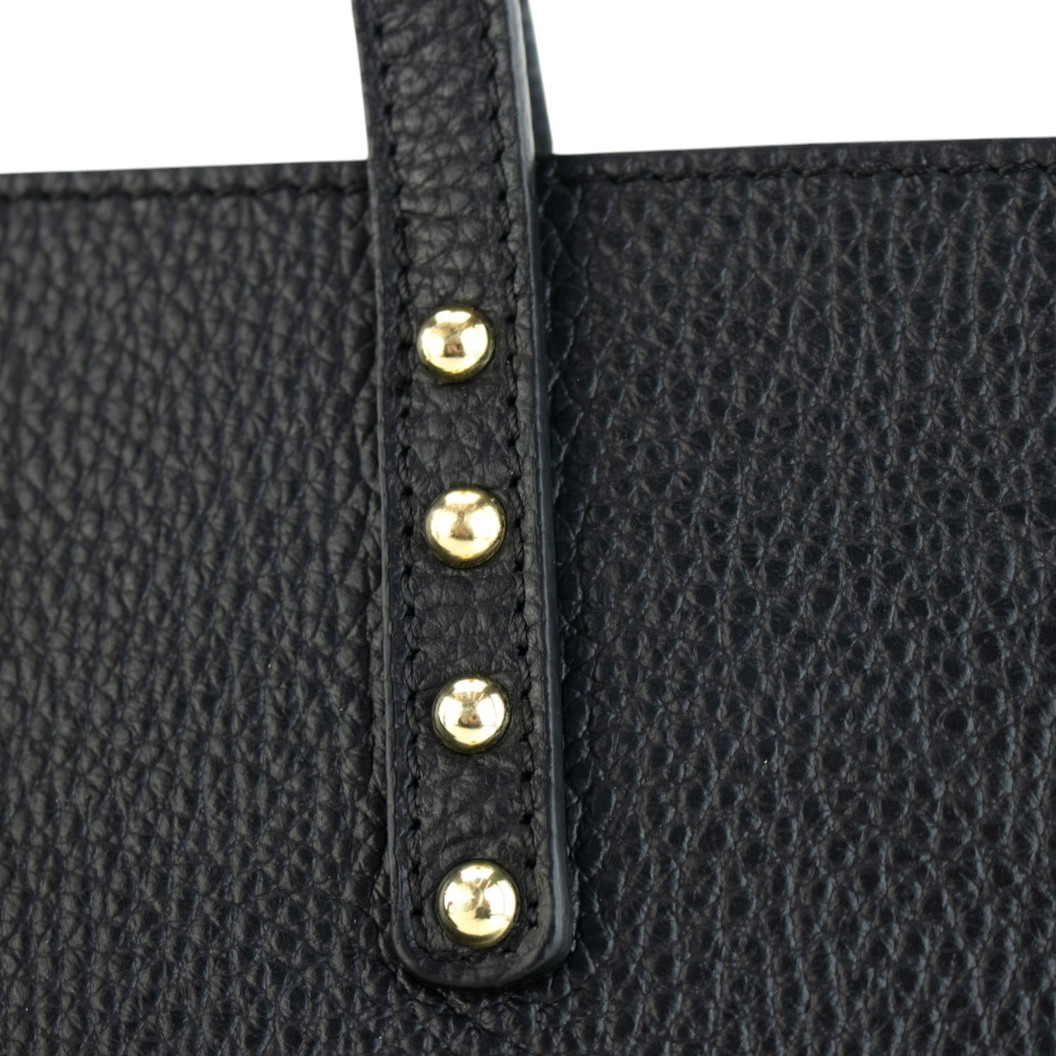 Bolso Shopper en Piel Pregato Loggia Negro - KimondoShop