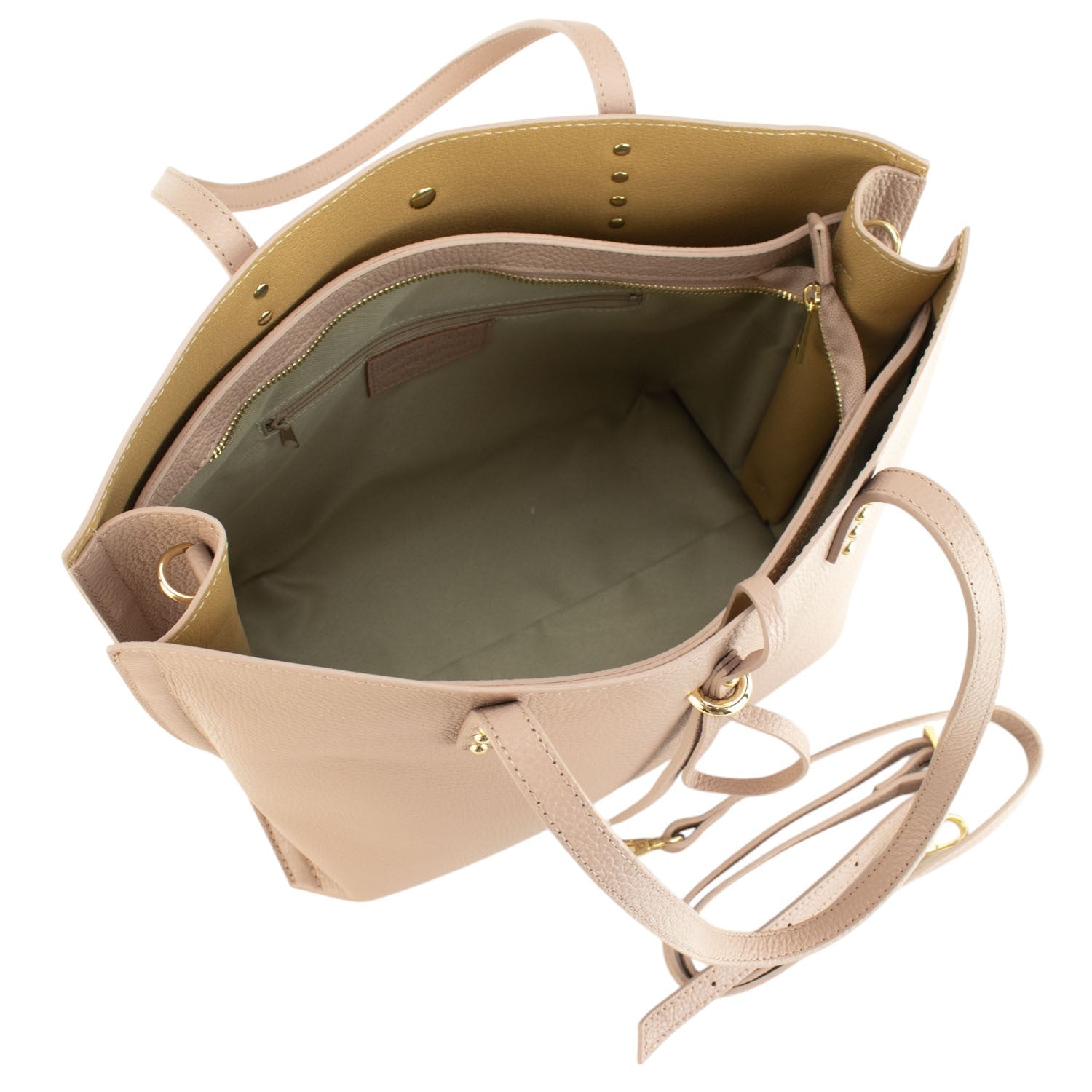 Bolso Shopper en Piel Pregato Loggia Nude - KimondoShop