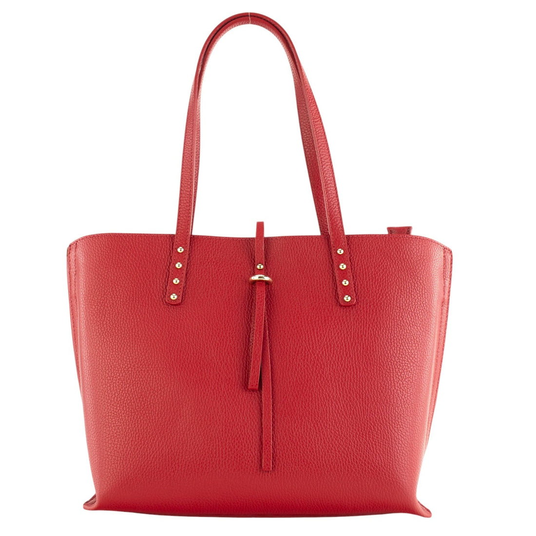 Bolso Shopper en Piel Pregato Loggia Rojo - KimondoShop